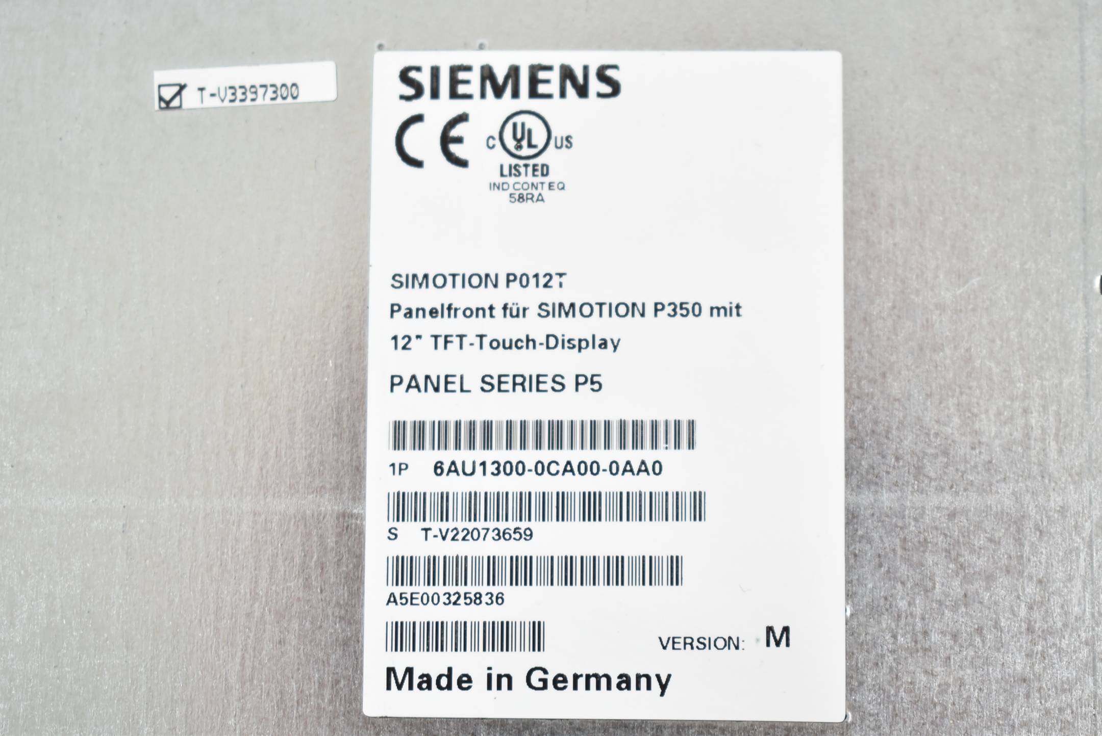 DEFEKT Siemens Simotion P012T 12" 6AU1300-0CA00-0AA0 ( 6AU1 300-0CA00-0AA0 )