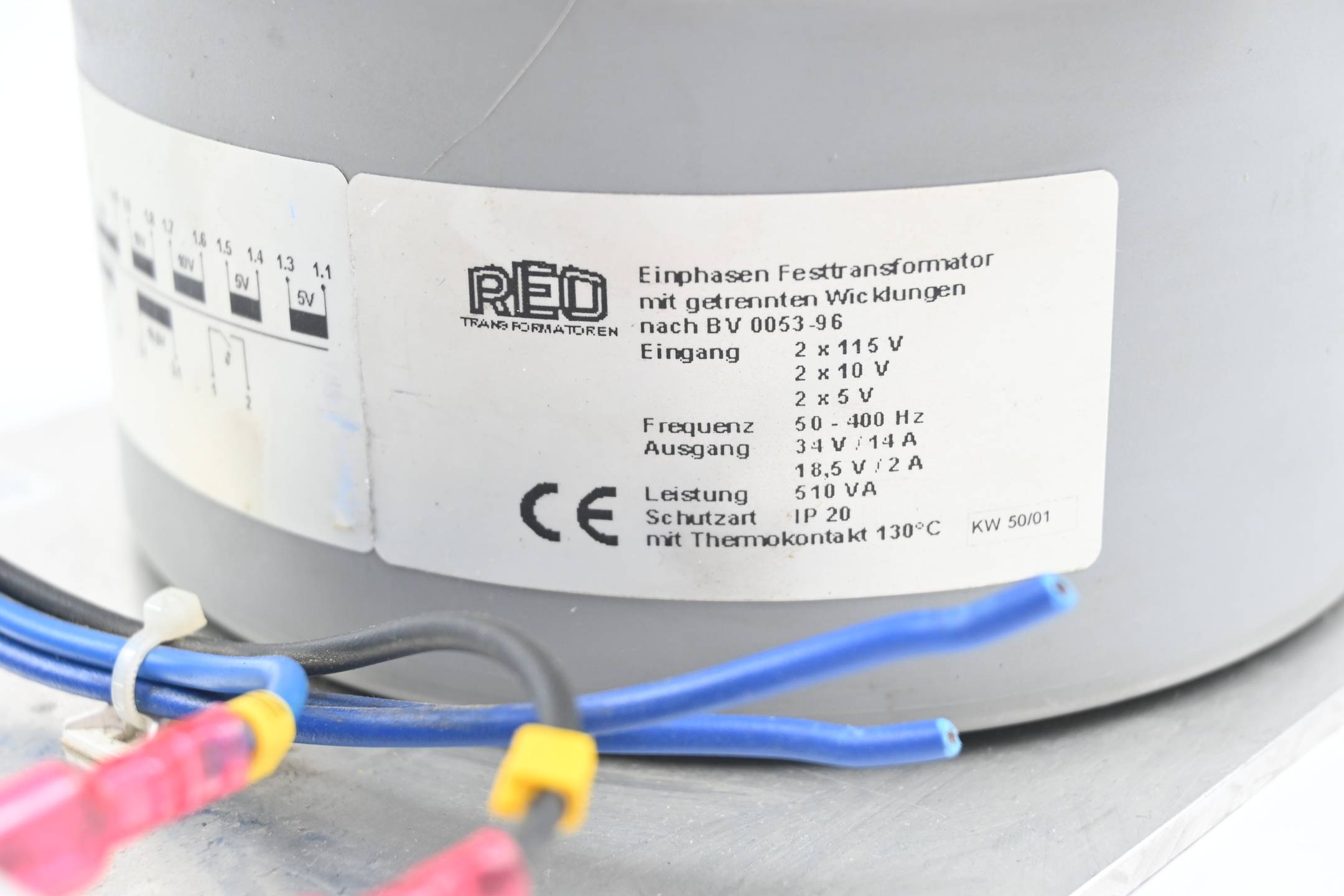 RED Transformatoren Einphasen Festtransformator mit getrennten Wicklungen 