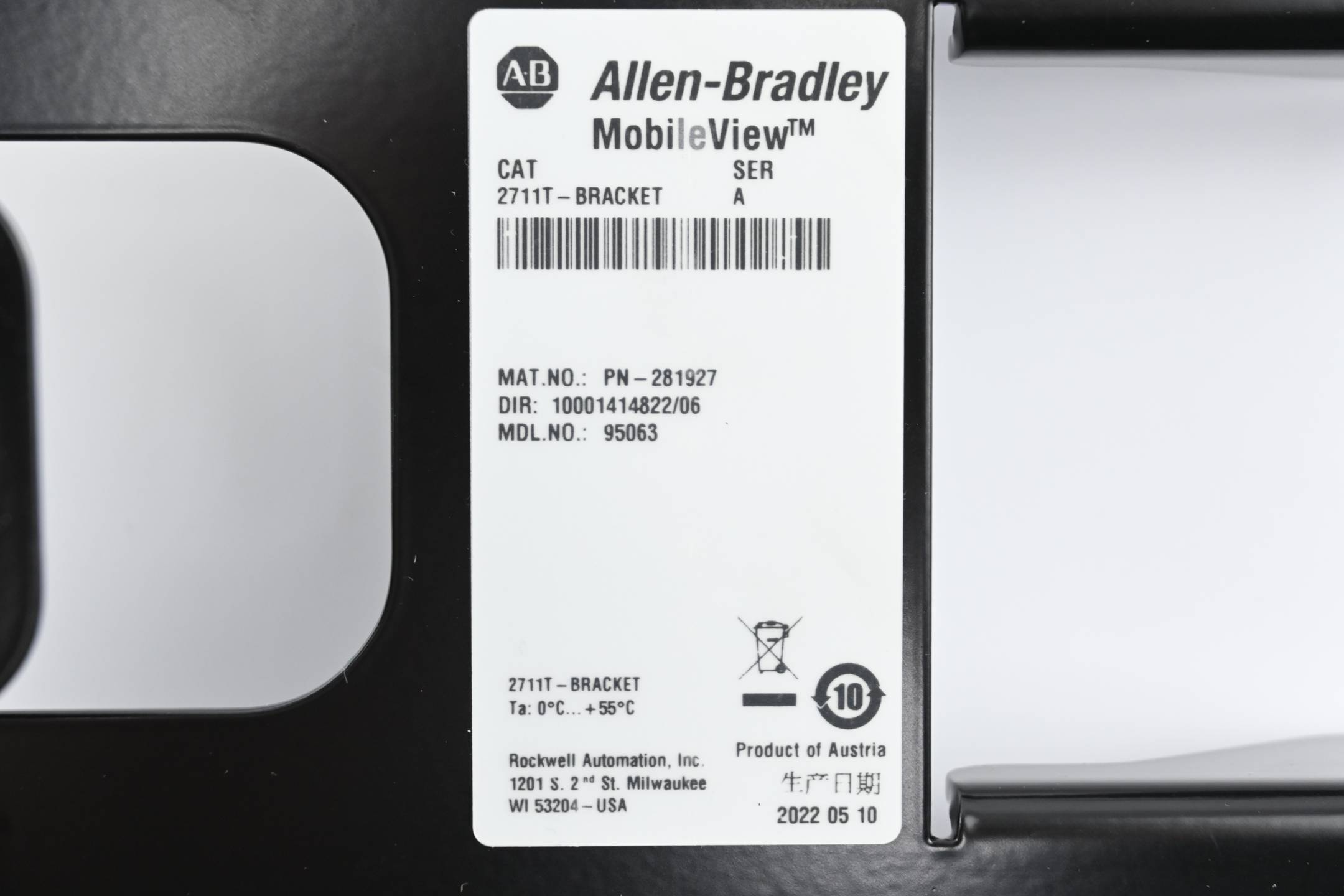 Allen Bradley MobileView Halterung 2711T-BRACKET
