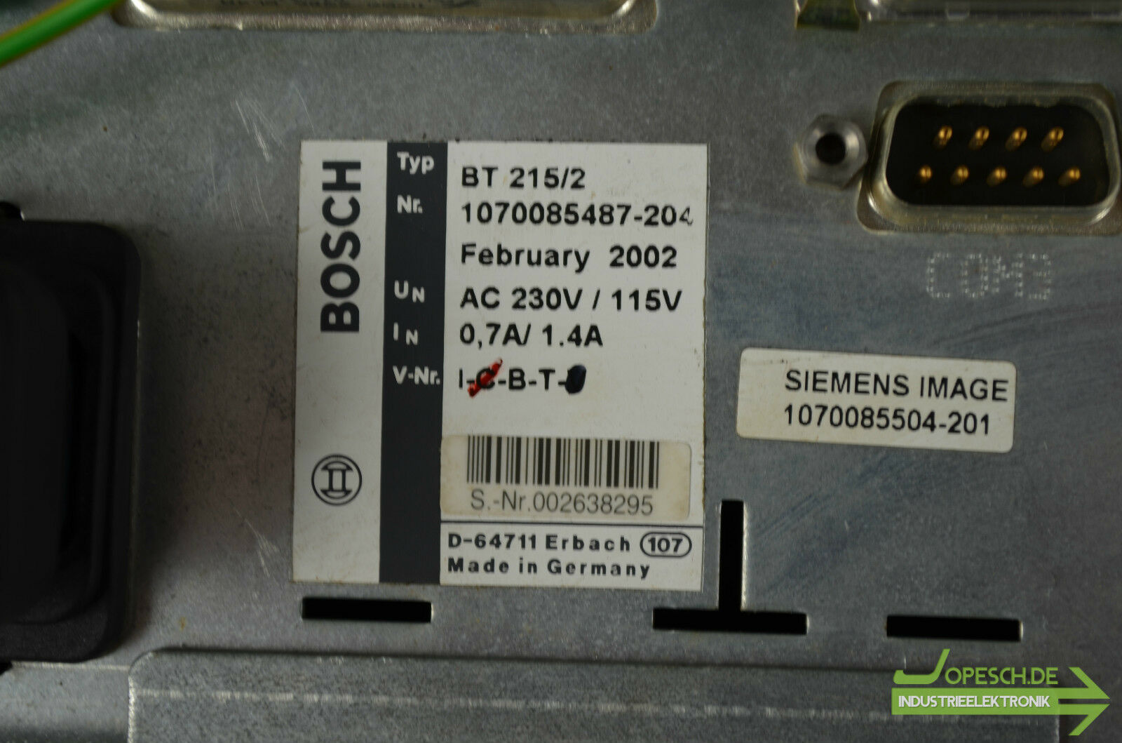 Bosch Rexroth BT 215/2 1070085487-204
