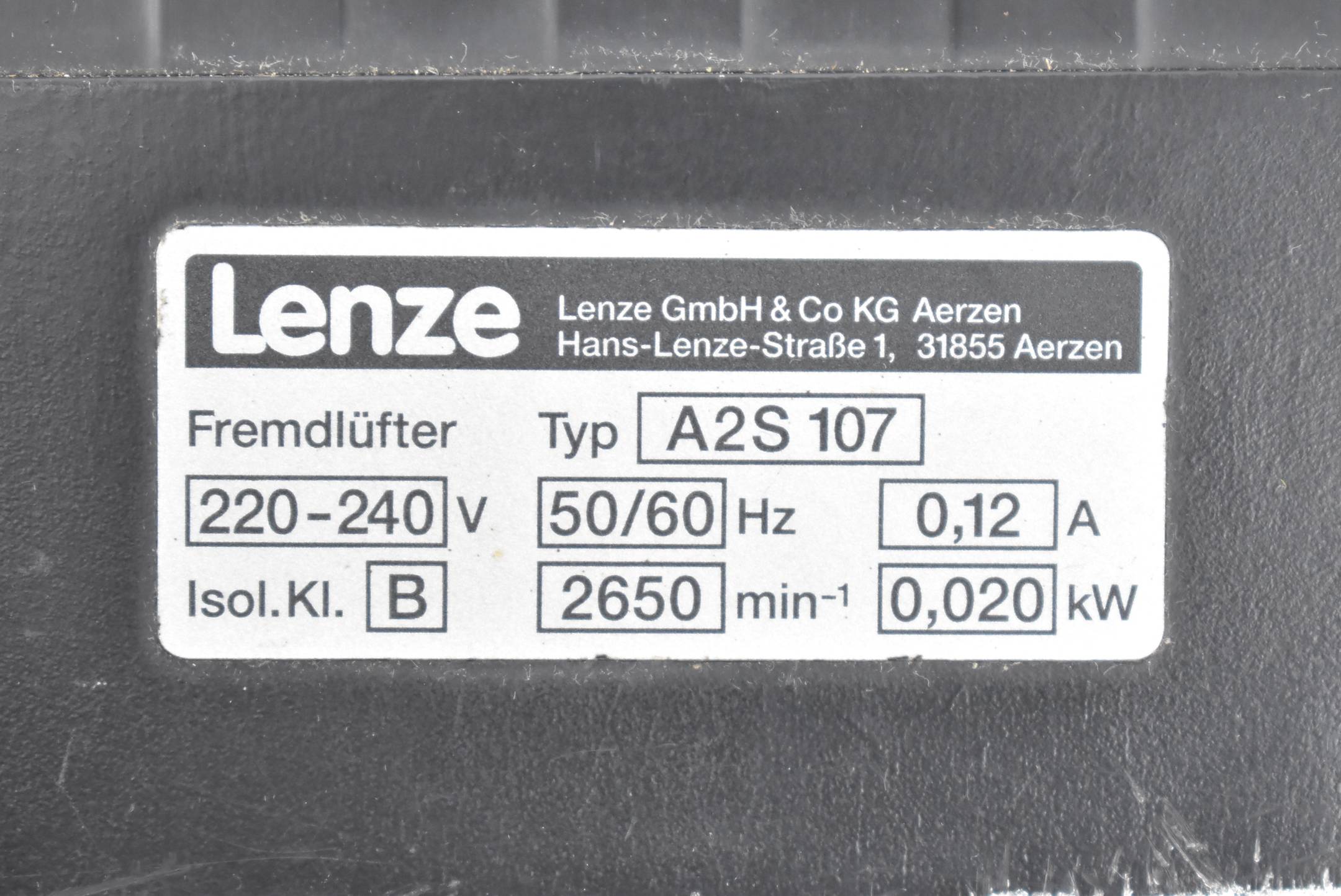 Lenze 3~ Servomotor DFVARS 080-22 ( DFVARS 080-22 ) + Fremdlüfter A2S 107