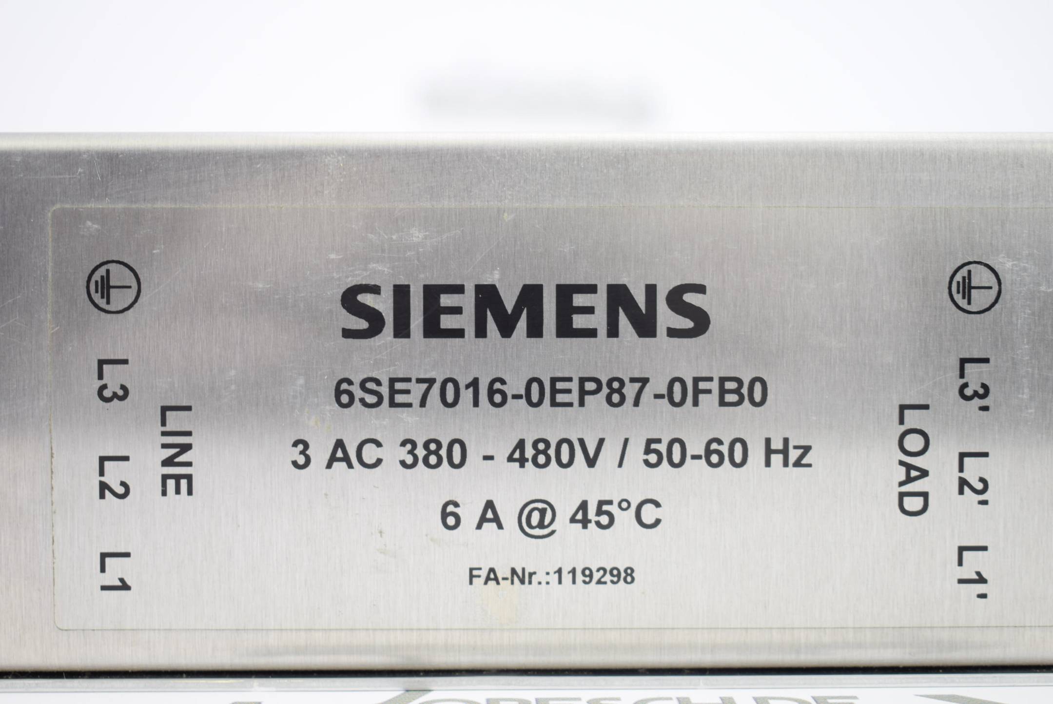 Siemens simovert Masterdrives Motion 6SE7016-0EP87-0FB0 ( 6SE7 016-0EP87-0FB0 )