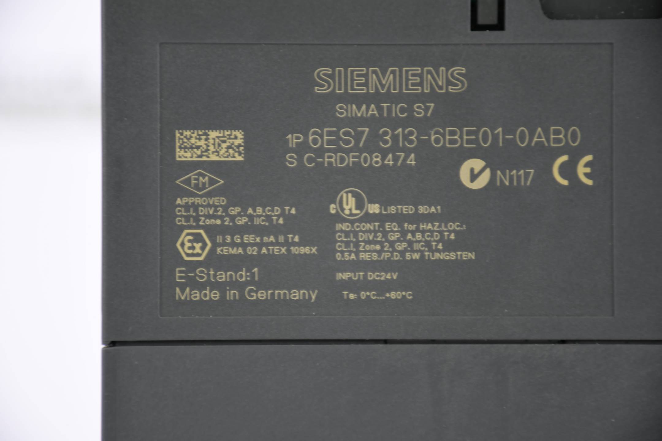 Siemens simatic S7-300 CPU 313C-2 6ES7 313-6BE01-0AB0 ( 6ES7313-6BE01-0AB0 ) E1
