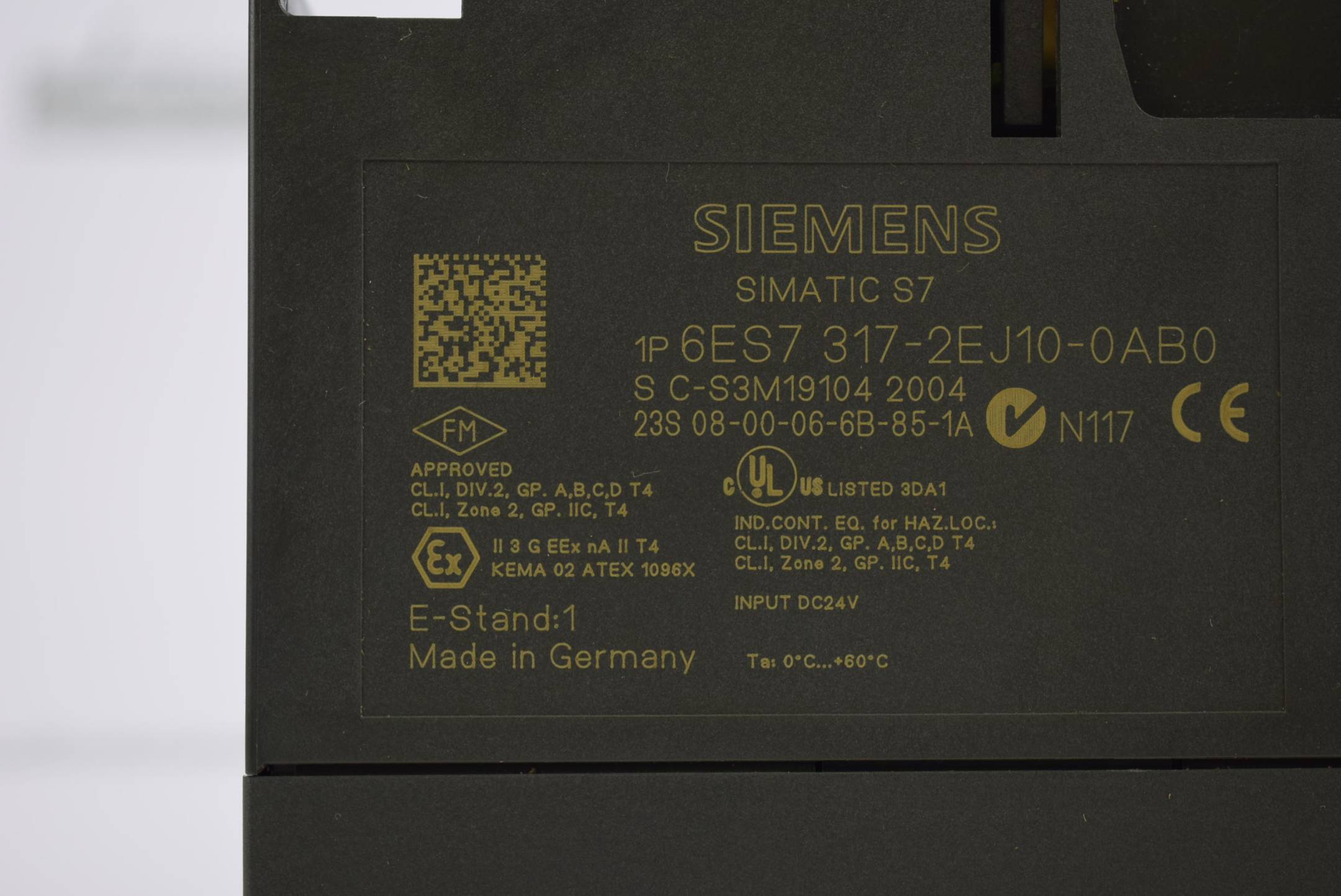 Siemens simatic S7-300 CPU 317-2 6ES7 317-2EJ10-0AB0 ( 6ES7317-2EJ10-0AB0 ) E1