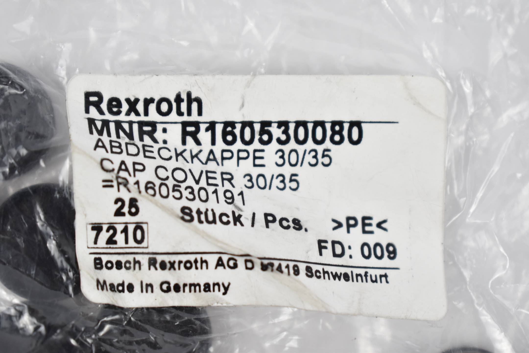 Rexroth Abdeckkappe 30/35 R160530080 ( VE 25 Stück ) 
