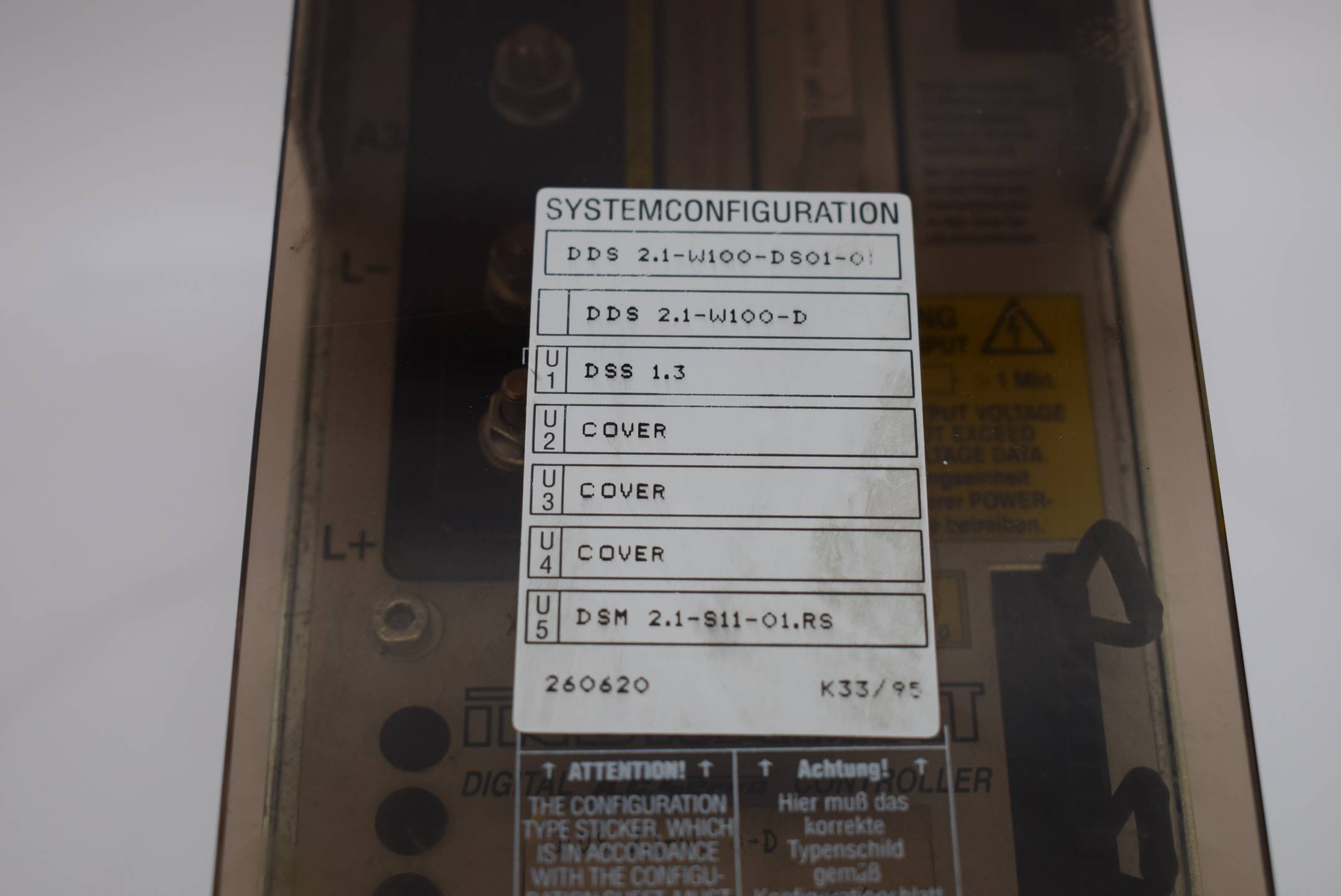 Indramat DDS 2.1-W100-DS01-01 + DSS 1.3 + DSM 2.1-S11-01.RS