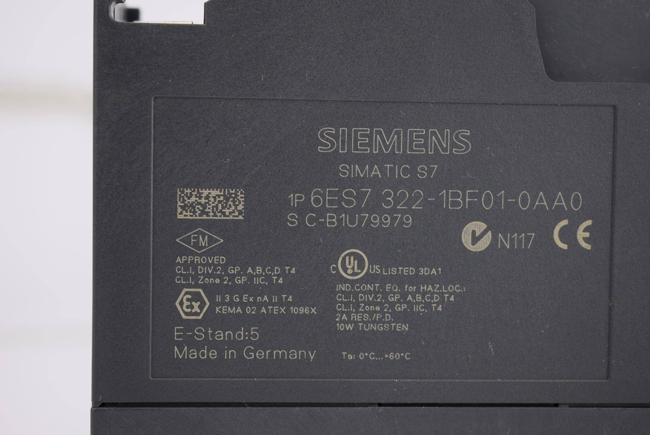 Siemens simatic S7 6ES7 322-1BF01-0AA0 ( 6ES7322-1BF01-0AA0 ) 