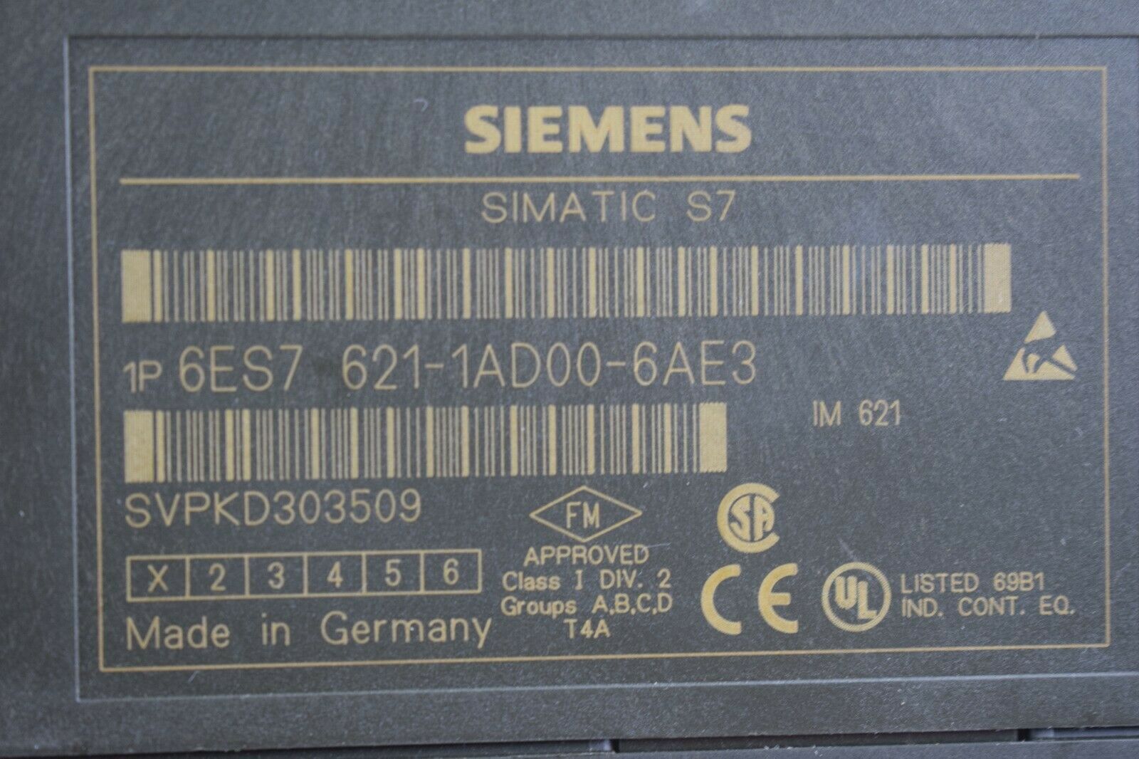 Siemens simatic S7 IM 621 6ES7 621-1AD00-6AE3 // 6ES7621-1AD00-6AE3 / E1