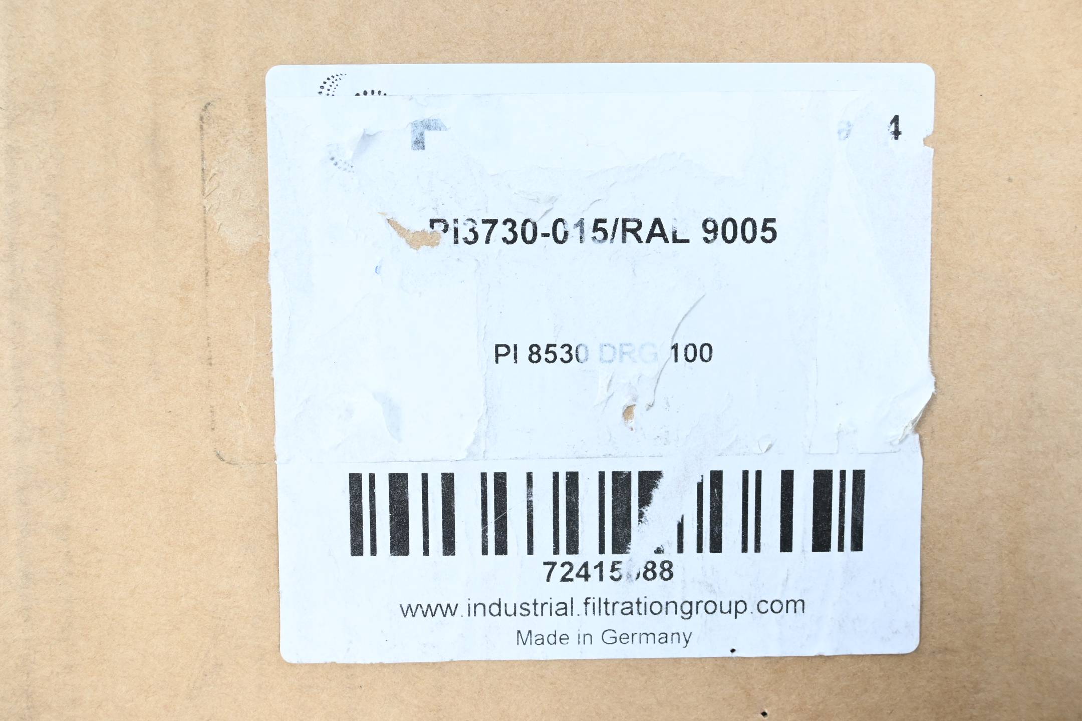 Mahle Filtration Group Filter Doppelschaltfilter PI3730-015/ RAL 9005