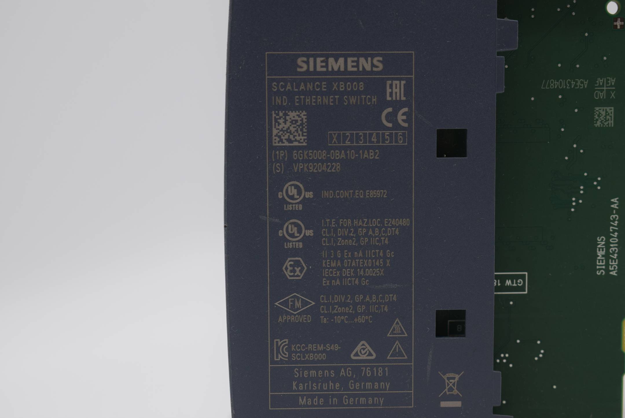 DEFEKT Siemens Scalance XB008 Switch 6GK5 008-0BA10-1AB2 ( 6GK5008-0BA10-1AB2 )
