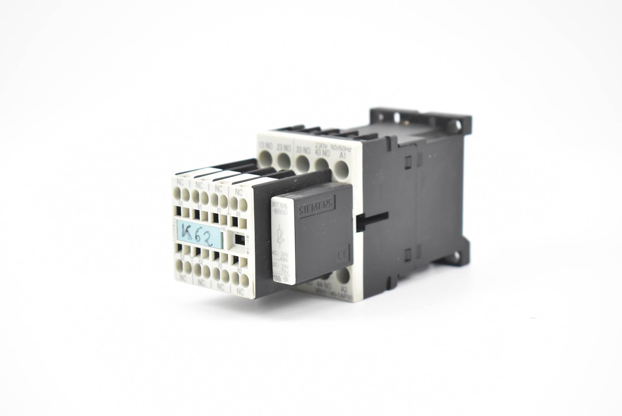 Siemens Sirius Hilfsschütz 3RH1140-1AP00 + 3RH1911-2GA04 + 3RT1916-1BB00
