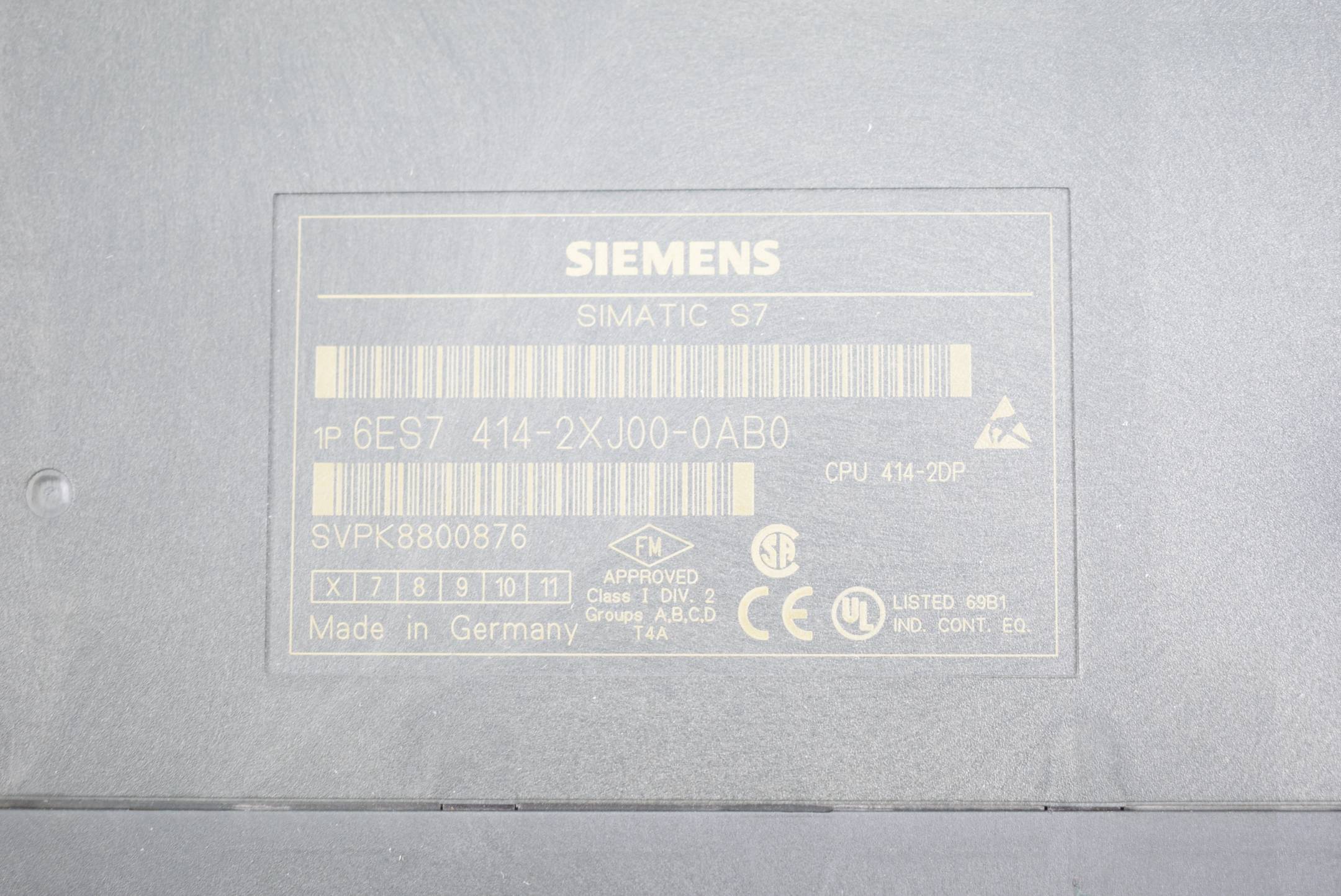 Siemens simatic S7-400 6ES7 414-2XJ00-0AB0 ( 6ES7414-2XJ00-0AB0 ) E6
