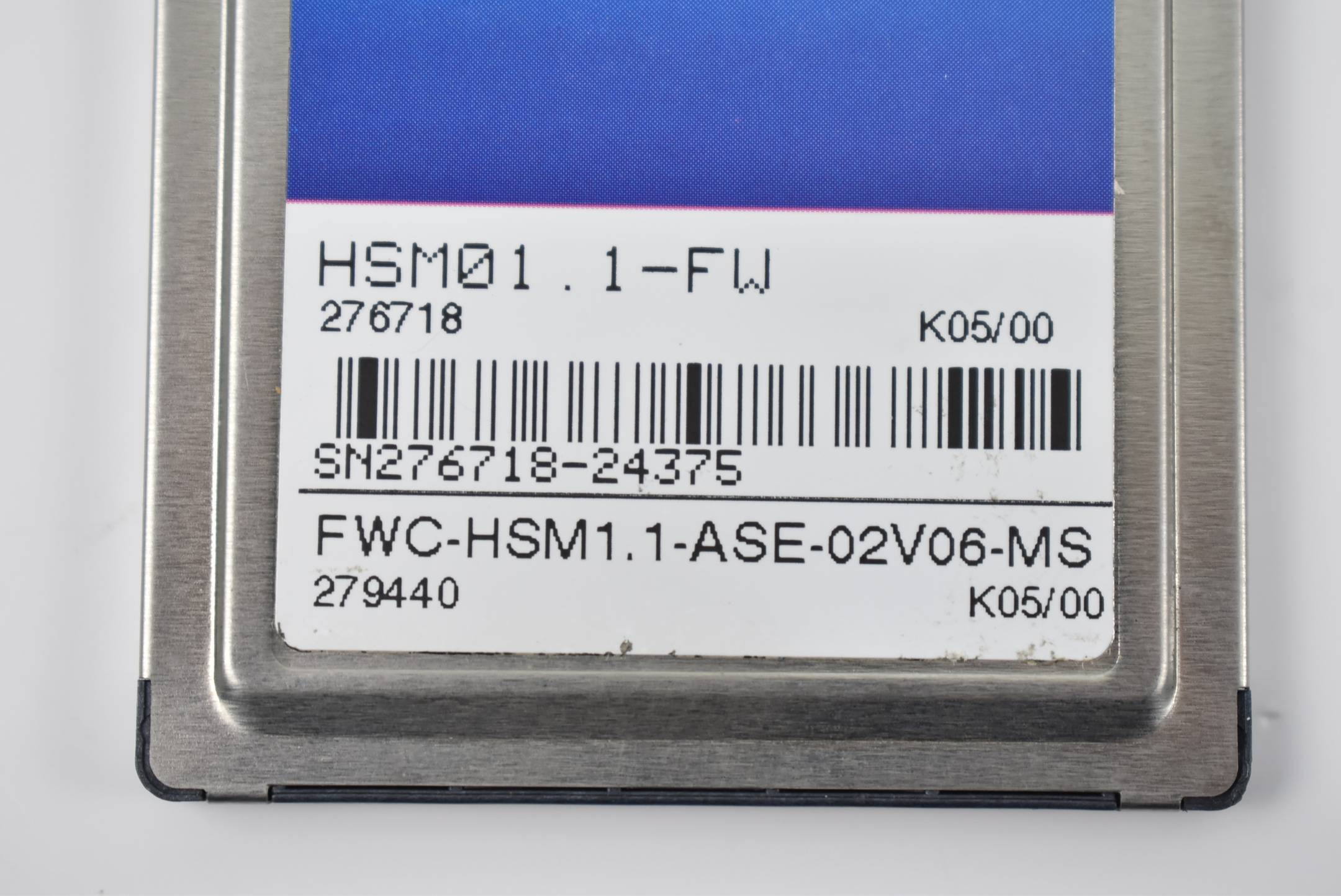Indramat Memory Card HSM01.1-FW ( FWC-HSM1.1-ASE-02V06-MS ) 279440