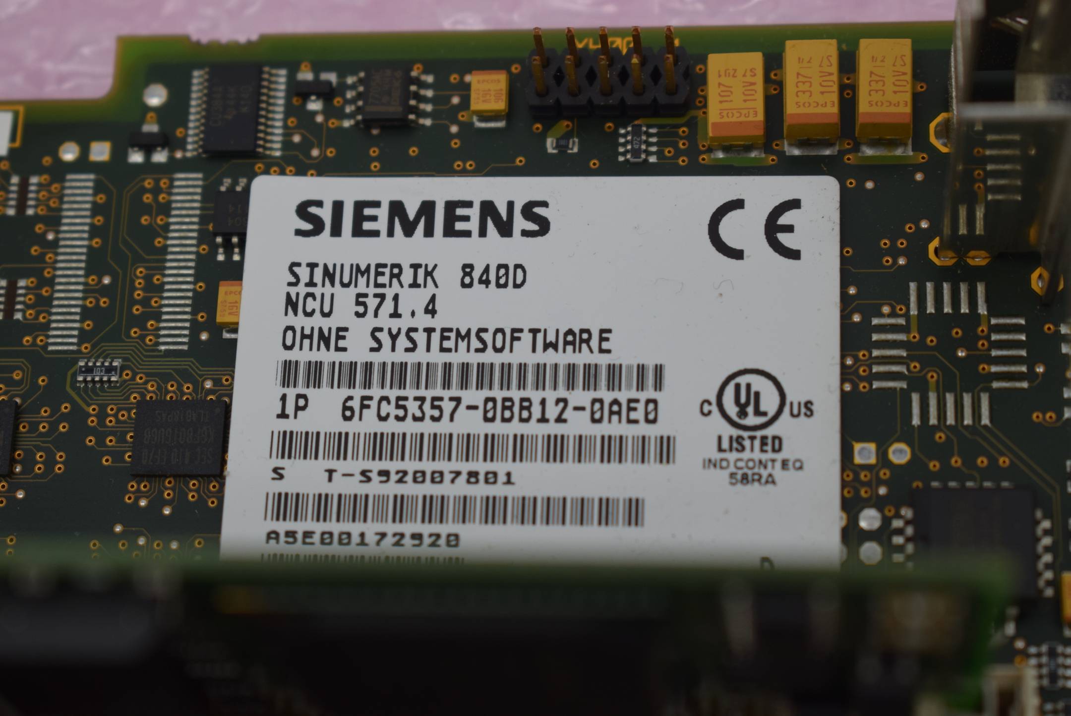 Siemens sinumerik 840DE NCU 571.4 6FC5357-0BB12-0AE0 ( 6FC5 357-0BB12-0AE0 ) VD