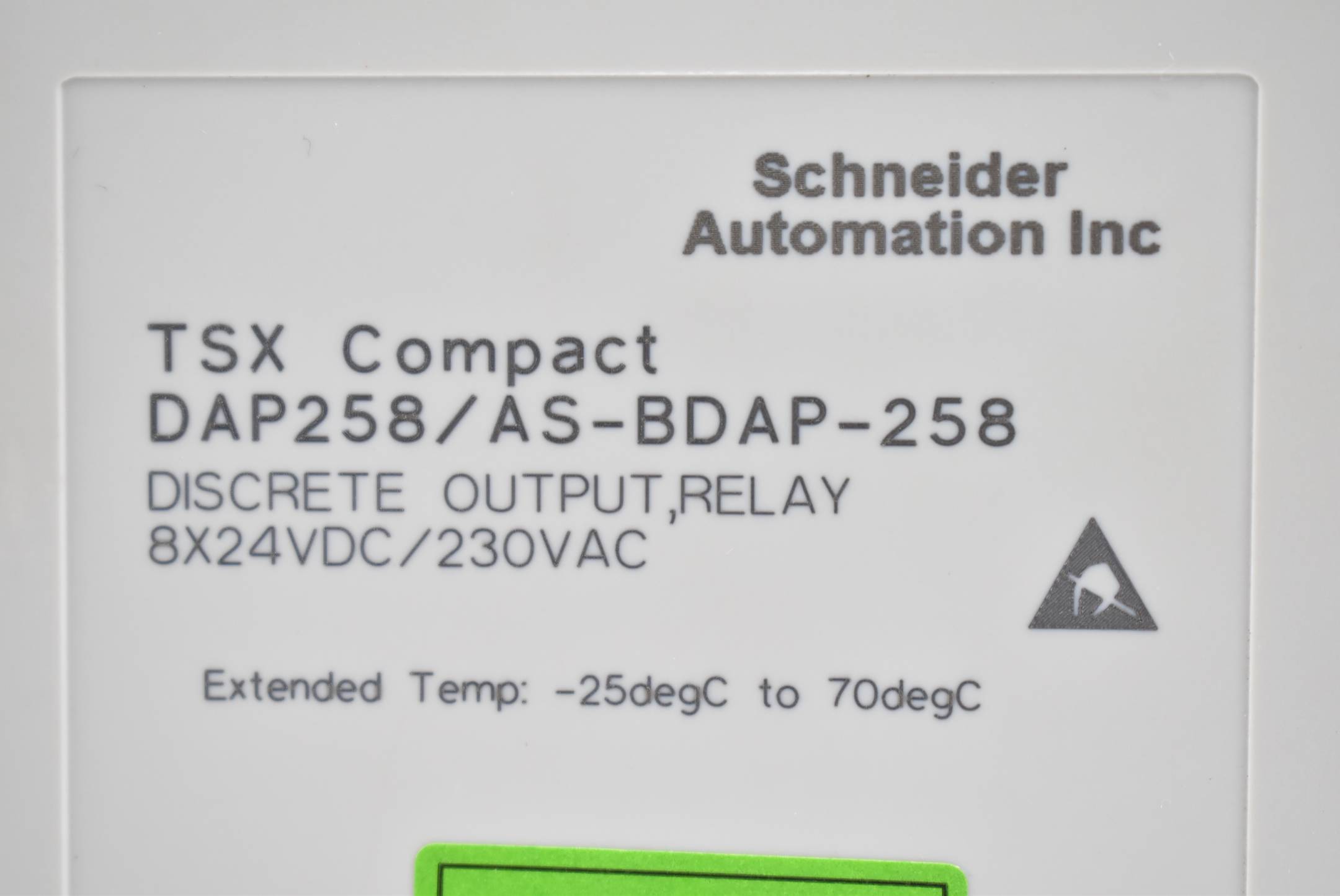 Schneider automatiion TSX Compact Discrete Output Relay DAP258/AS-BDAP-258
