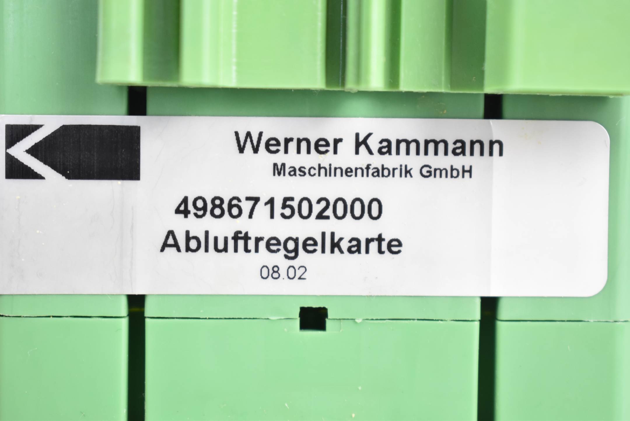 Werner Kammann Abluftreglerkarte 498671502000