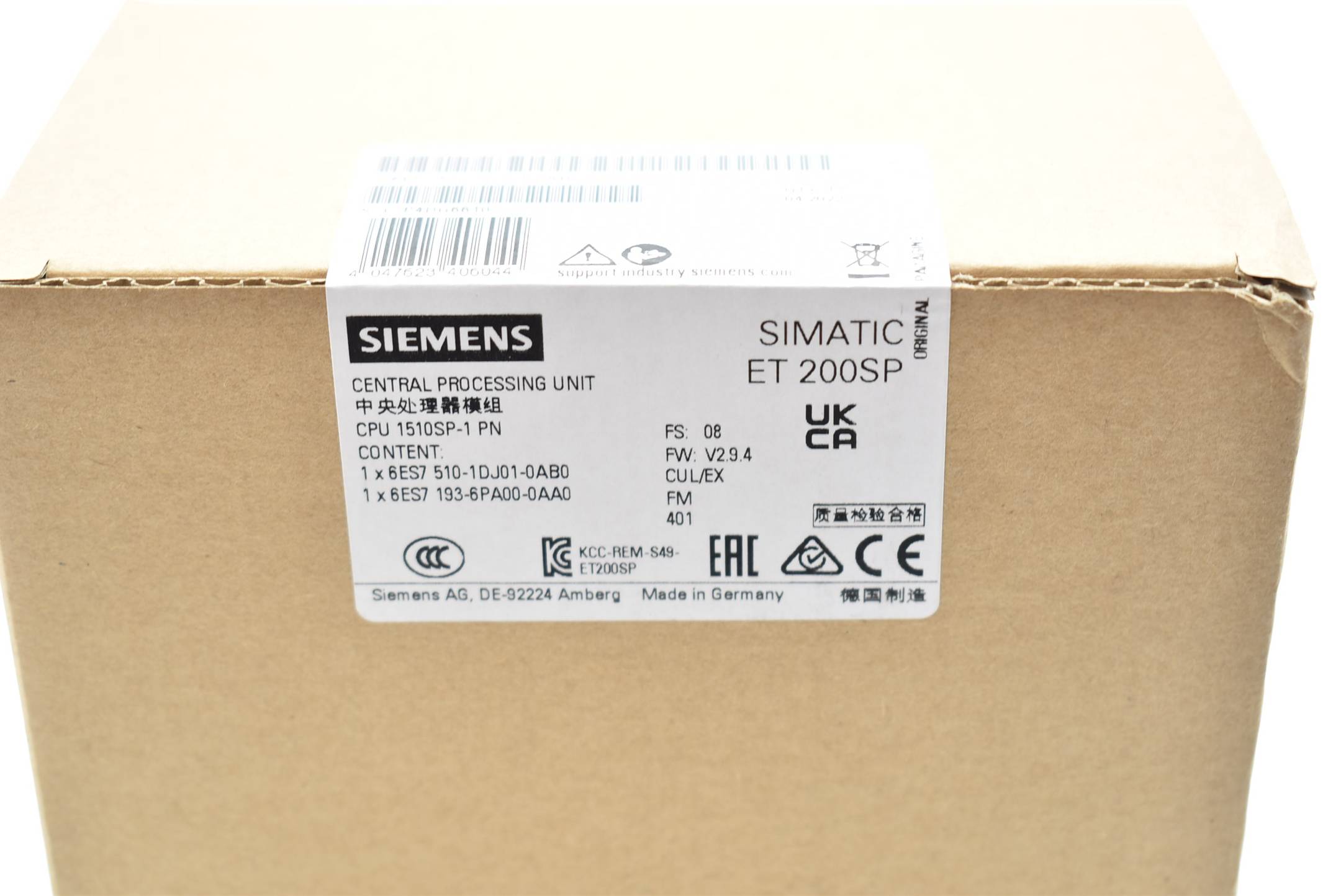 Siemens simatic ET 200SP 6ES7 510-1DJ01-0AB0 ( 6ES7510-1DJ01-0AB0 ) FS.08