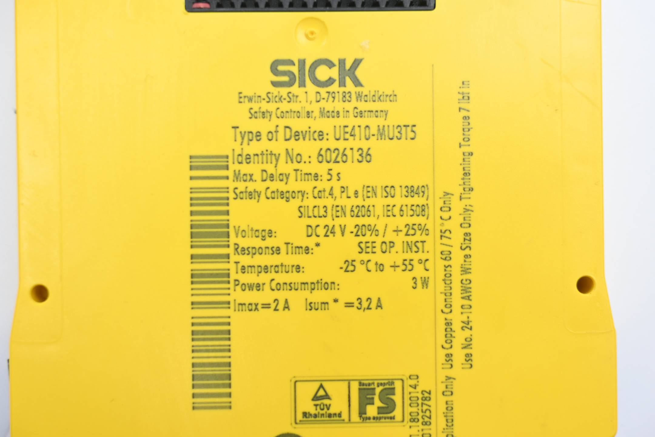 Sick Safety Controller UE410-MU3T5 ( 6026136 )