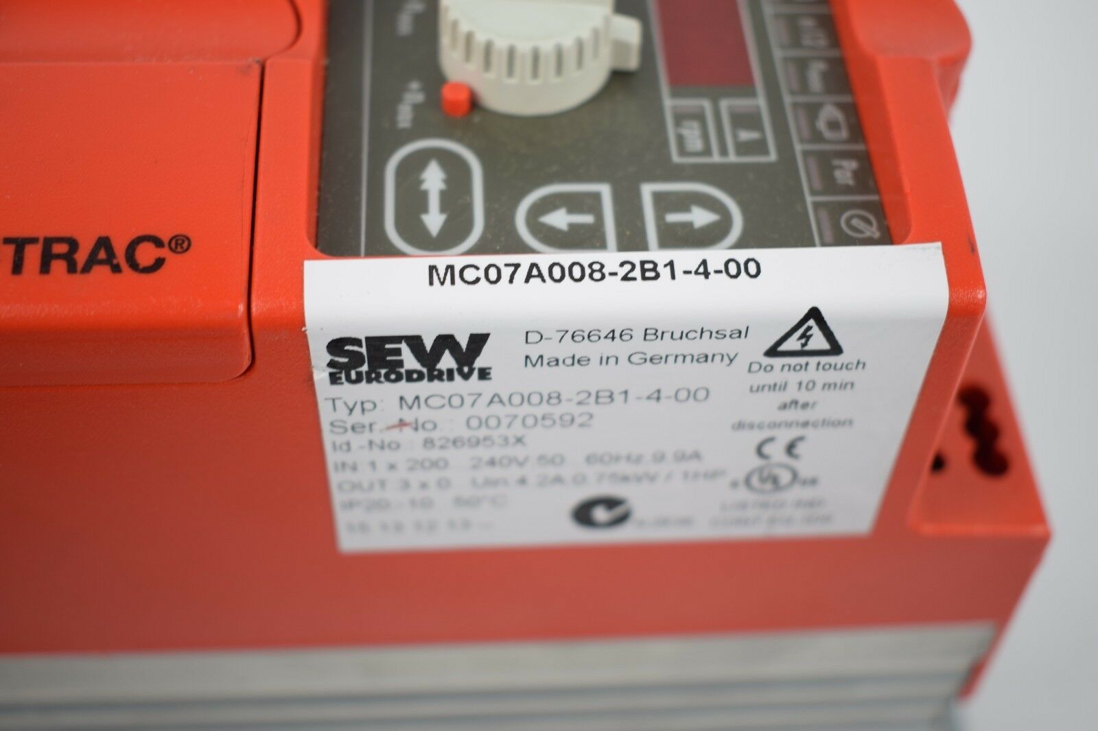 SEW Eurodrive MC07A008-2B1-4-00 ( 826953X )