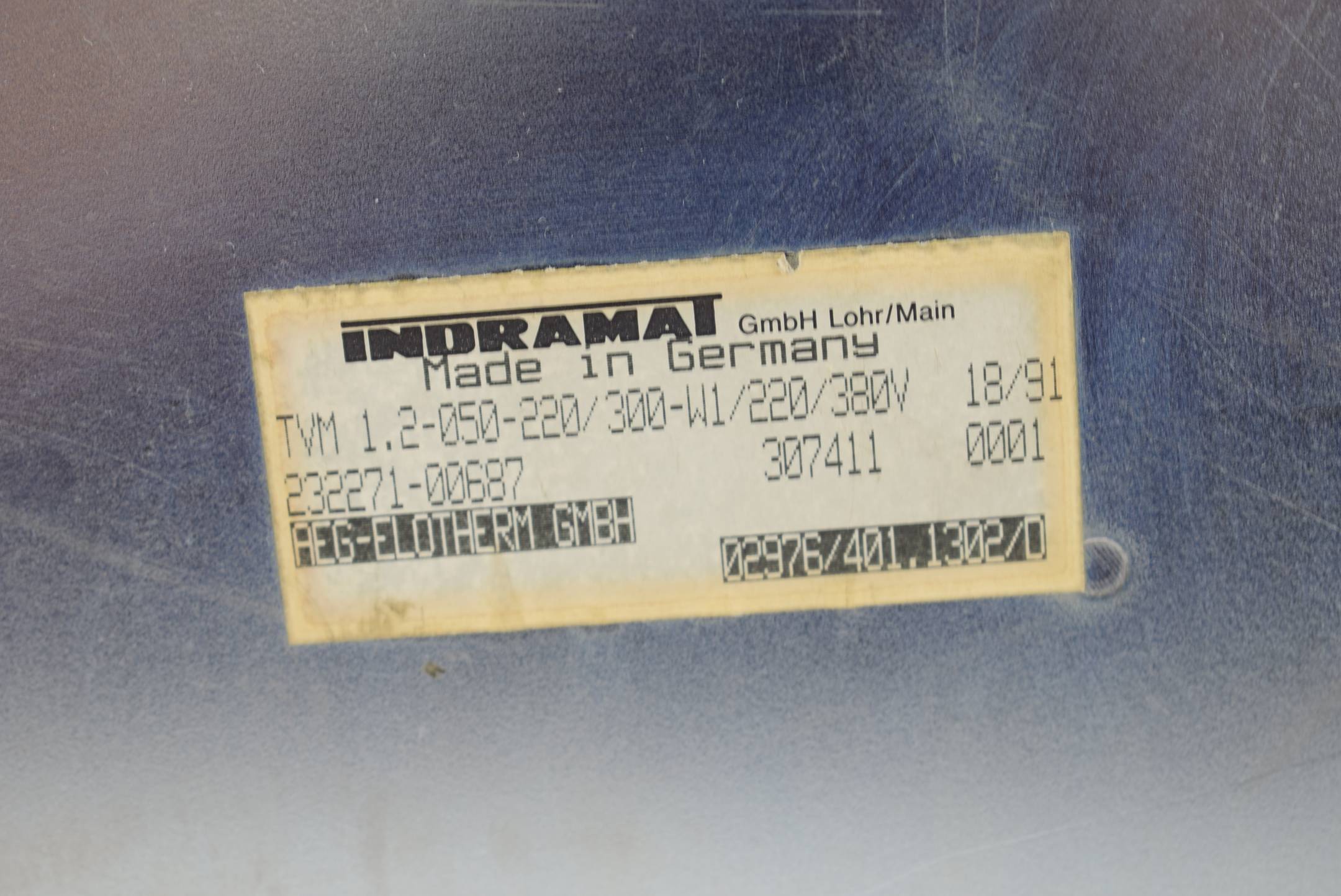 Indramat A.C. Servo Controller TVM 1.2-050-220/330-W1/220/380V

