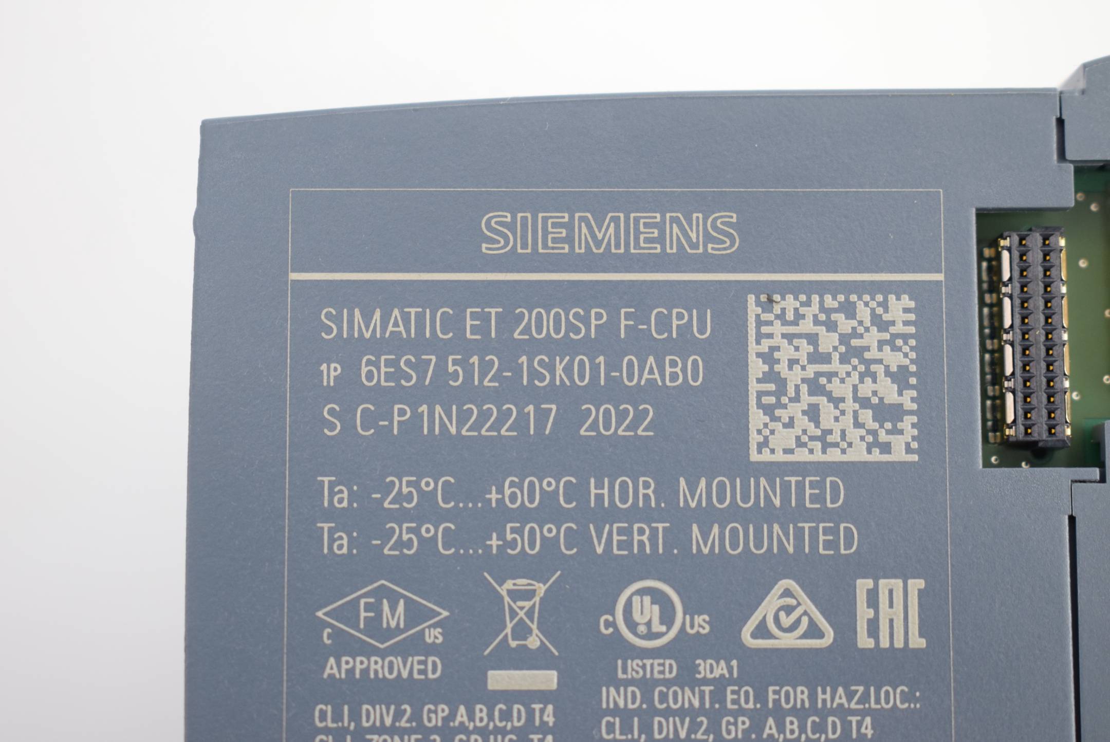 Siemens CPU 1512SP F-1 PN 6ES7512-1SK01-0AB0 ( 6ES7512-1SK01-0AB0 ) E7