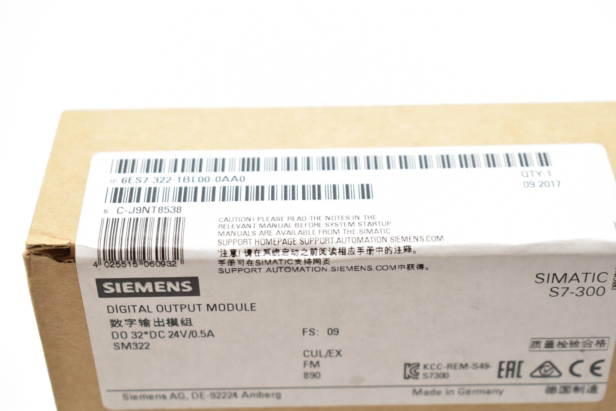 Siemens Simatic S7-300 SM 322 6ES7322-1BL00-0AA0 ( 6ES7 322-1BL00-0AA0 )