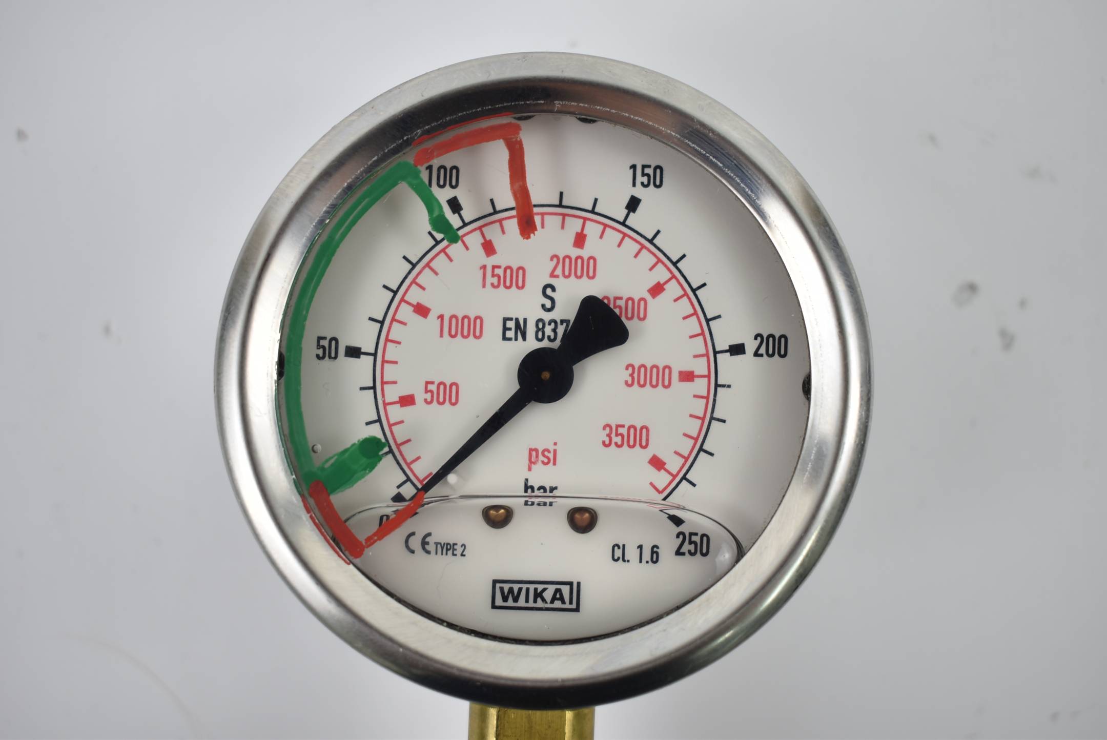 Wika Manometer EN 837-1 CL 1,6