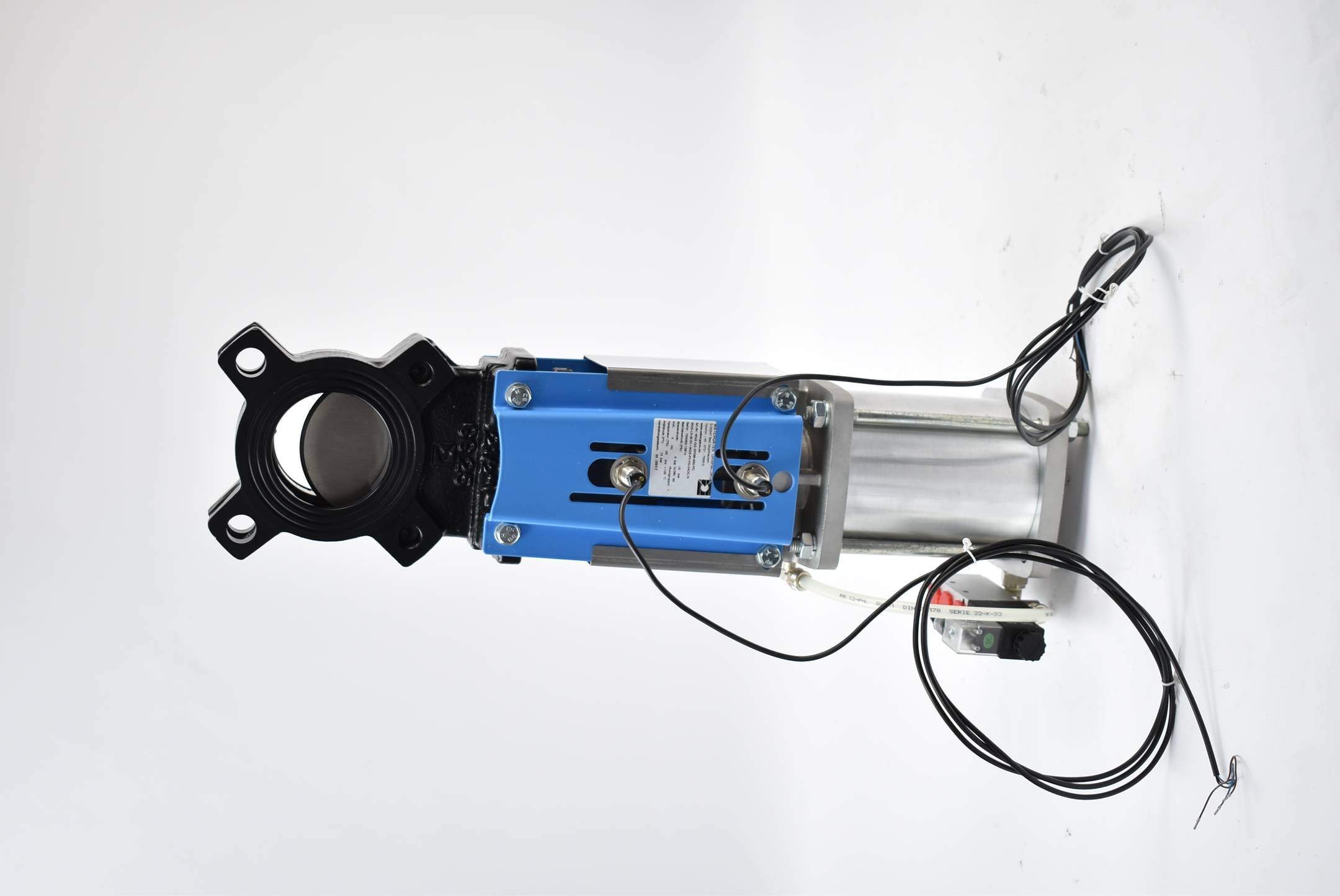 Watergates Absprerrschieber WGE-GG-EPDM-065/PD WGS-LS-IB-02 + WGS-PV-PD-24DC/N