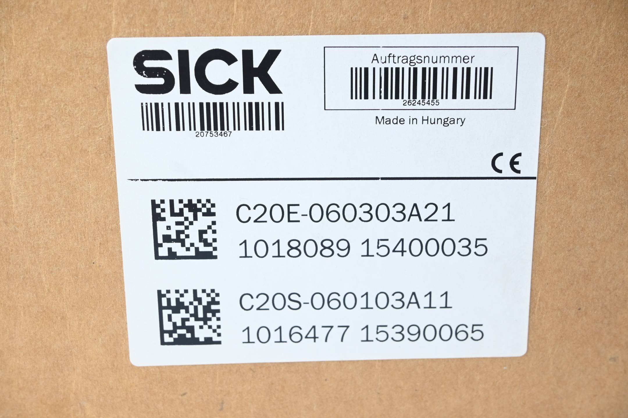 Sick Lichtschranken Set C20E-060303A21 ( 1018089 ) + C20S-060103A11 ( 1016477 )