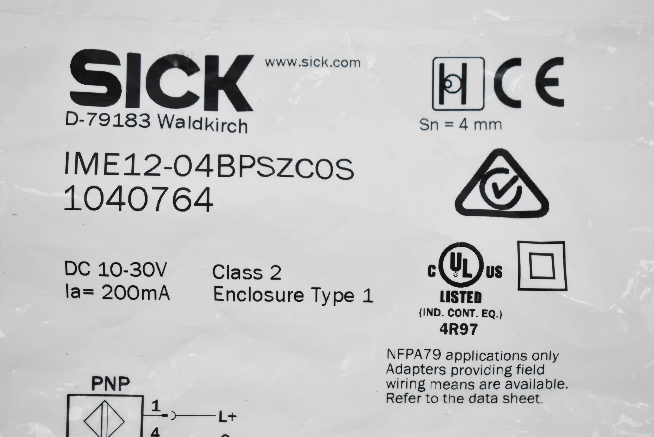 Sick Induktiver Näherungssensor IME12-04BPSZC0S ( 1040764 )