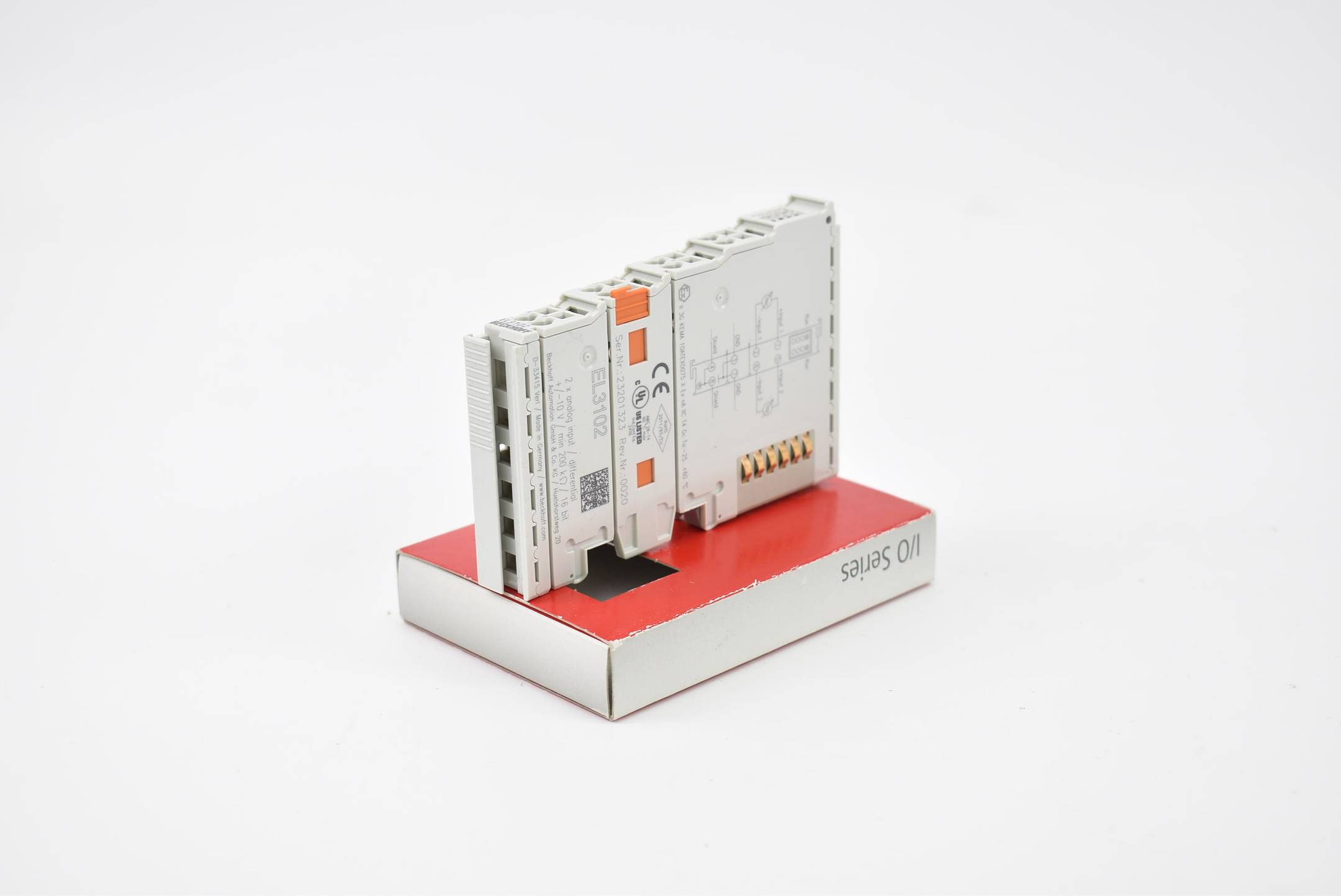 Beckhoff EtherCAT-Klemme 2-Kanal-Analog-Eingang 10V 16Bot EL3102 ( EL 3102 )