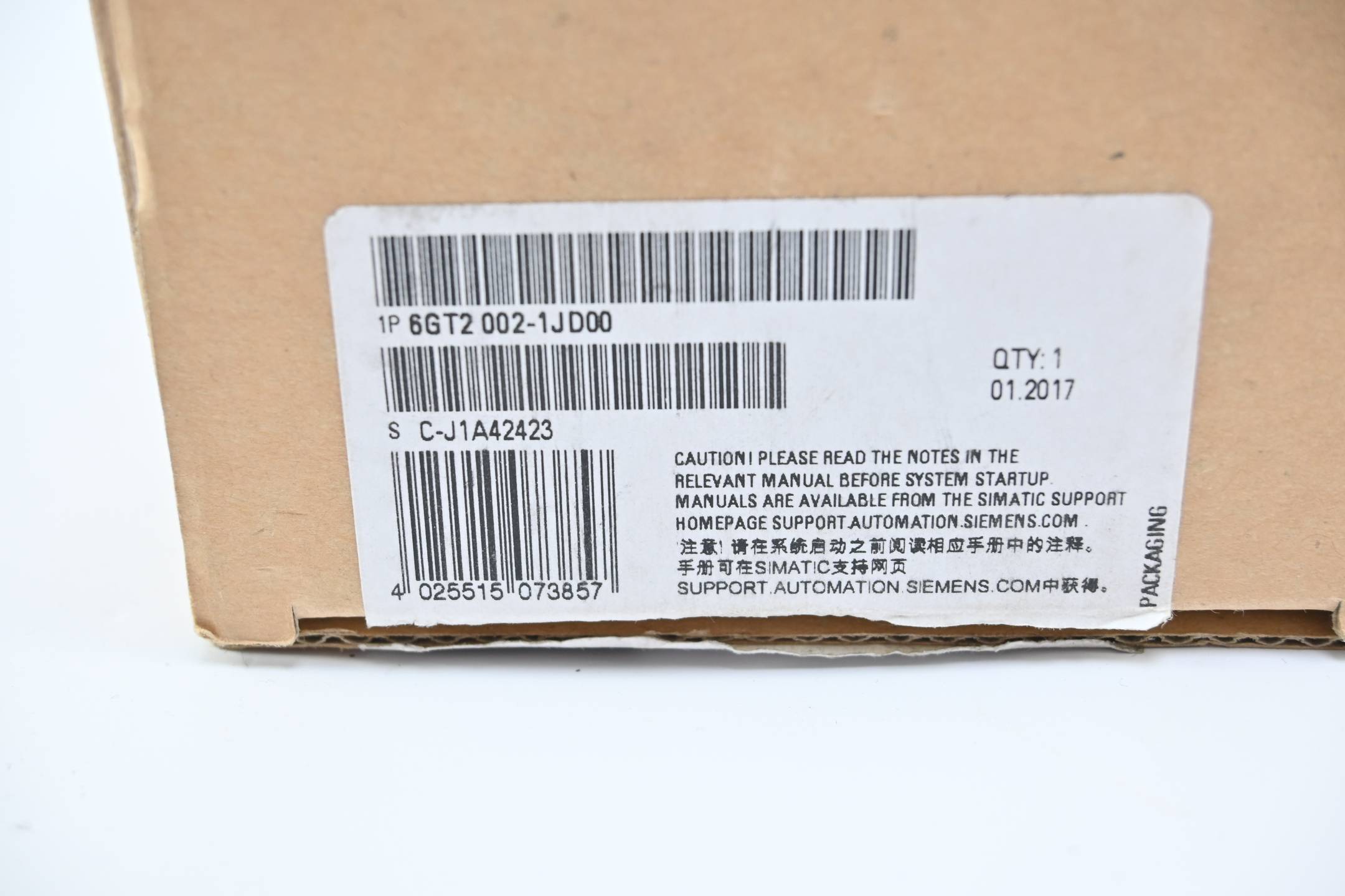 Siemens RFID PROFINET-/Ethernet- Anschlussblock 6GT2002-1JD00 ( 6GT2 002-1JD00 )