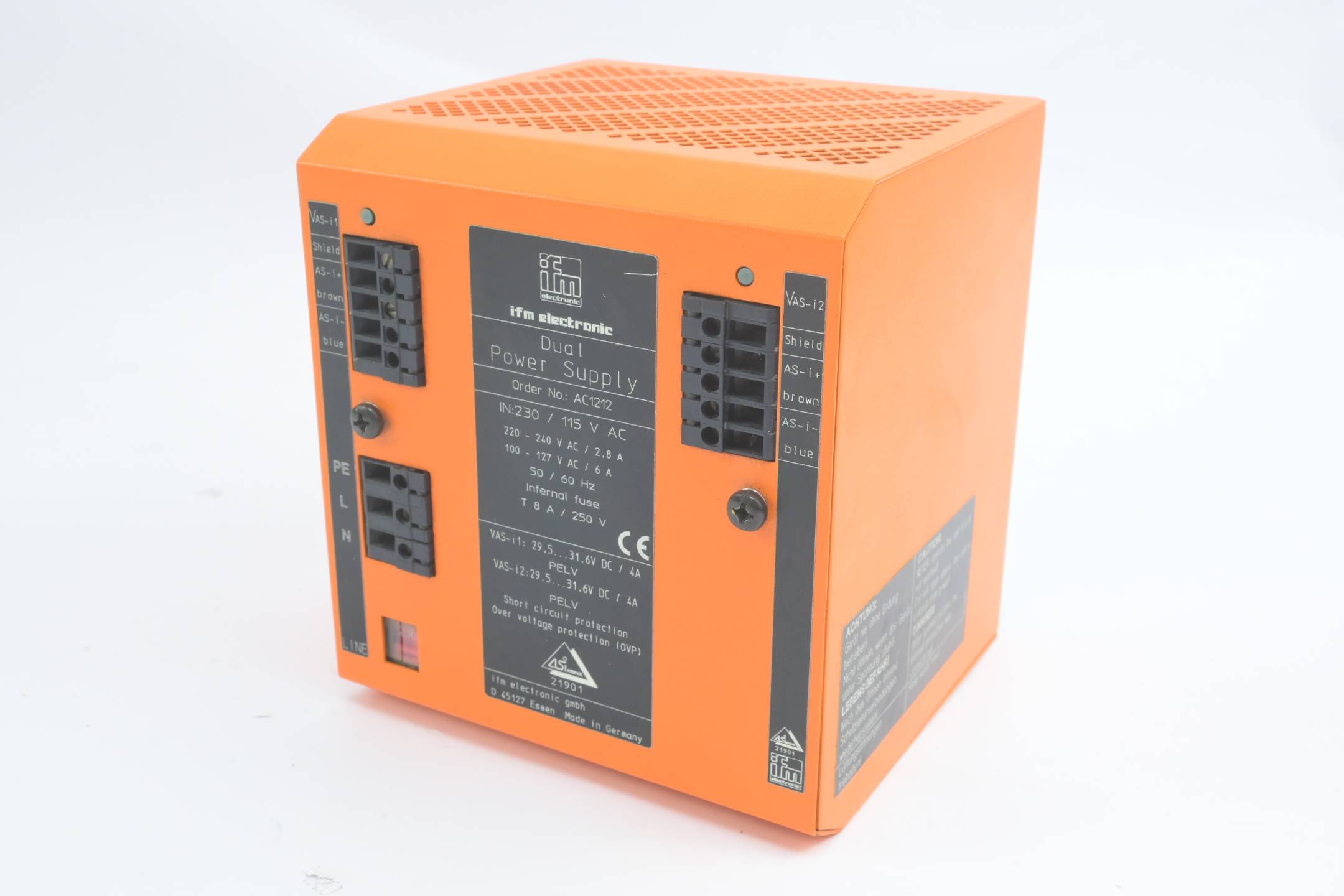 Ifm Electronic Dual Power Supply AC1212