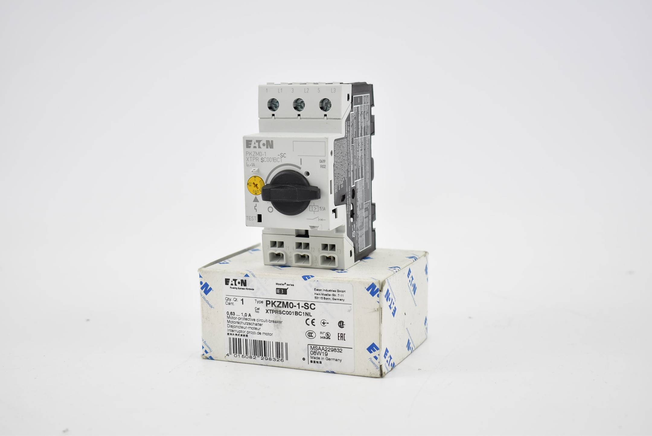 Eaton Motorschutzschalter 0,63-1,0A PKZM0-1-SC ( XTPRSC001BC1 )