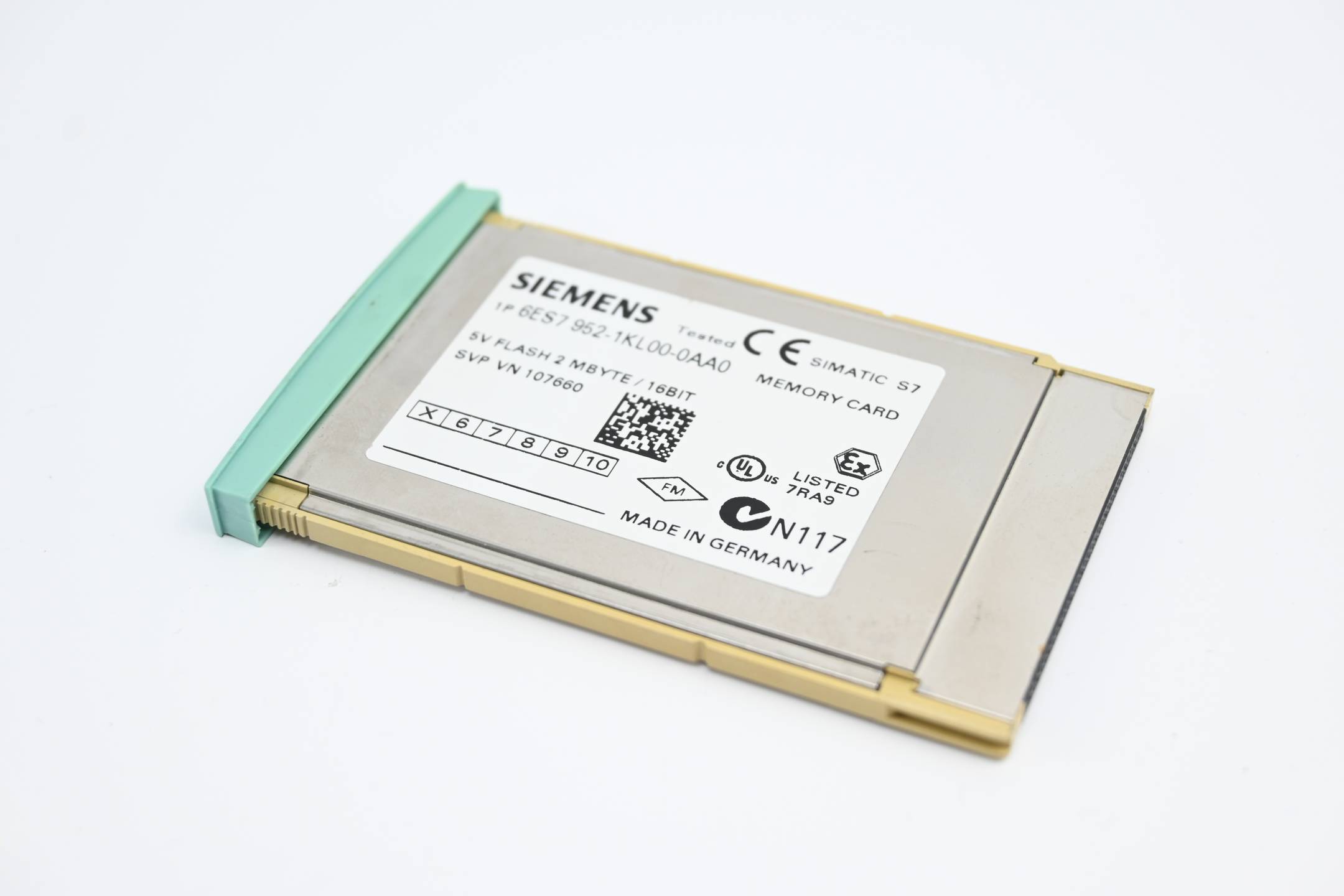 Siemens Simatic S7 Memory Card 2MB 6ES7952-1KL00-0AA0 ( 6ES7 952-1KL00-0AA0 )