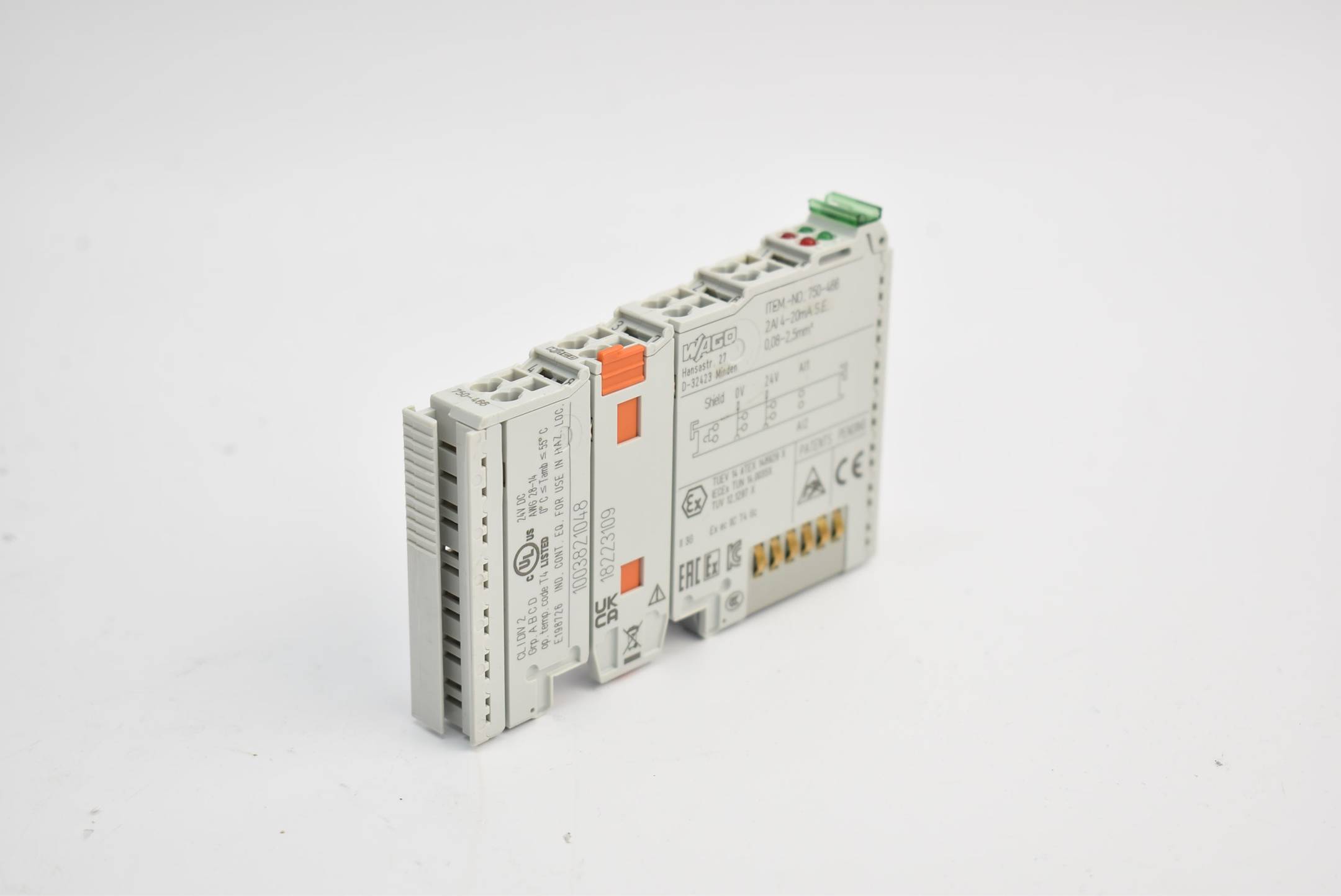 Wago 2-Kanal-Analogeingang 4-20 mA single-ended 750-466
