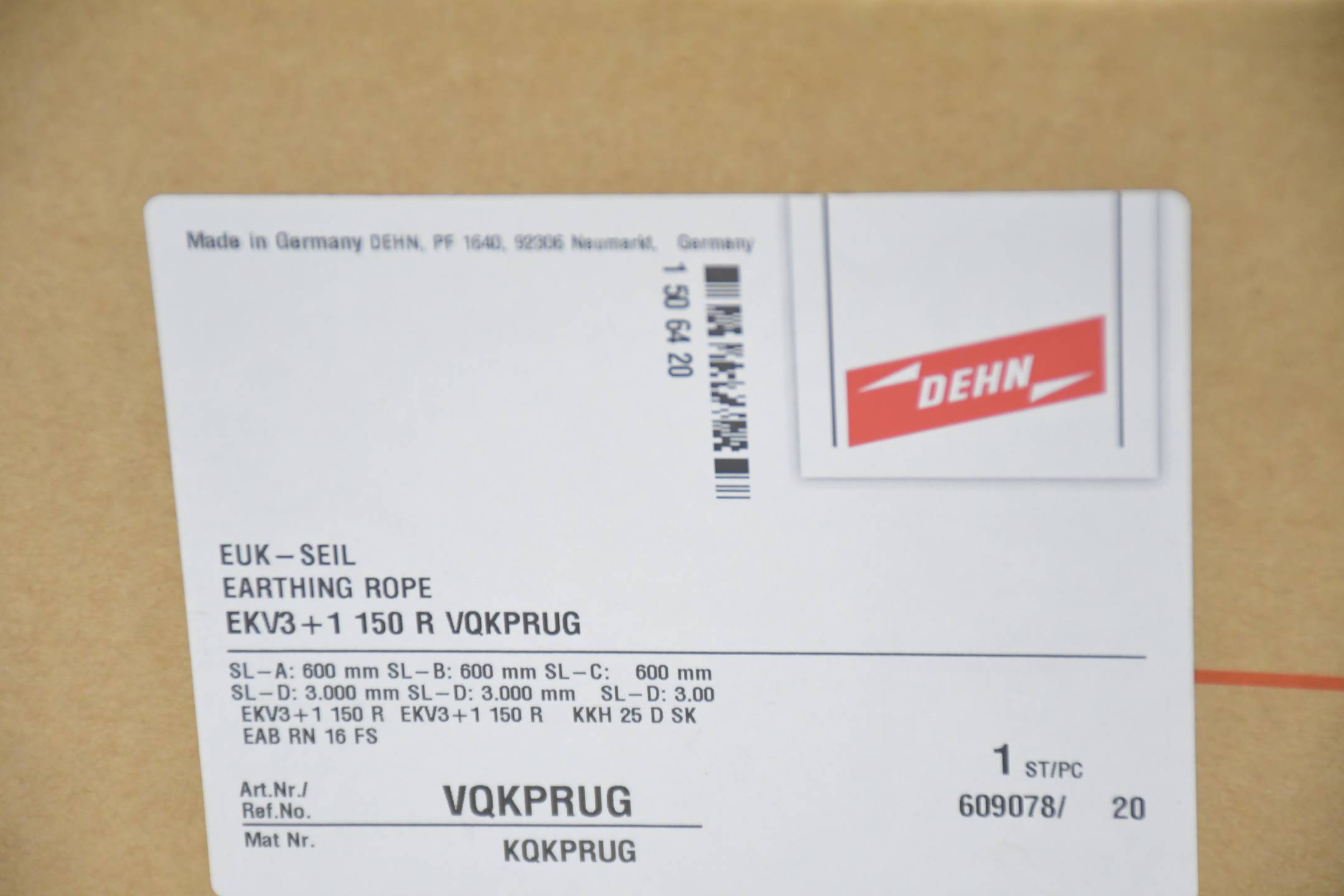 Dehn EUK-Seil Erdungsseil EKV3+1 150 R VQKPRUG
