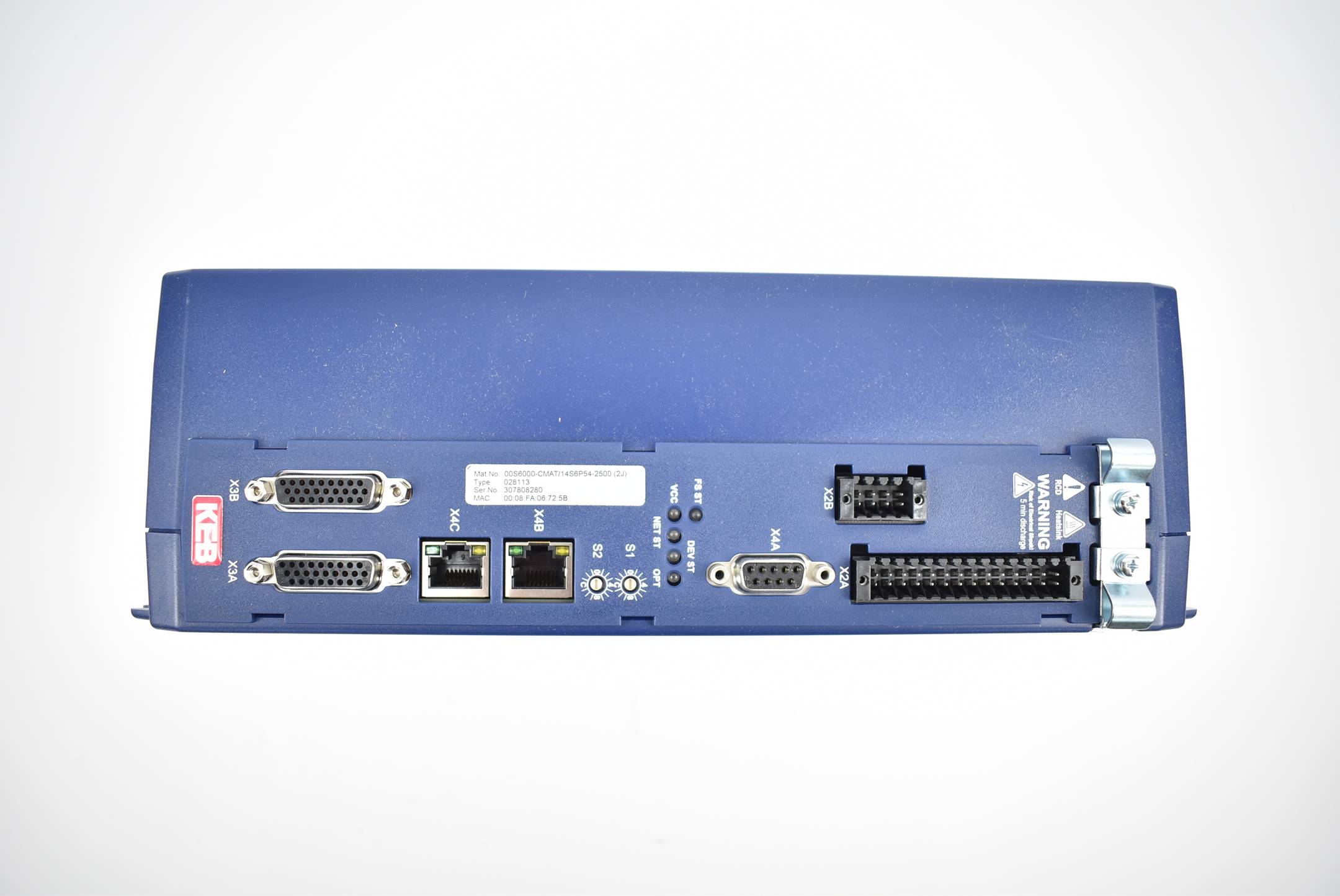 KEB Combivert S6 Servo Drive 00S6000-CMAT/14S6P54-2500 (2J)