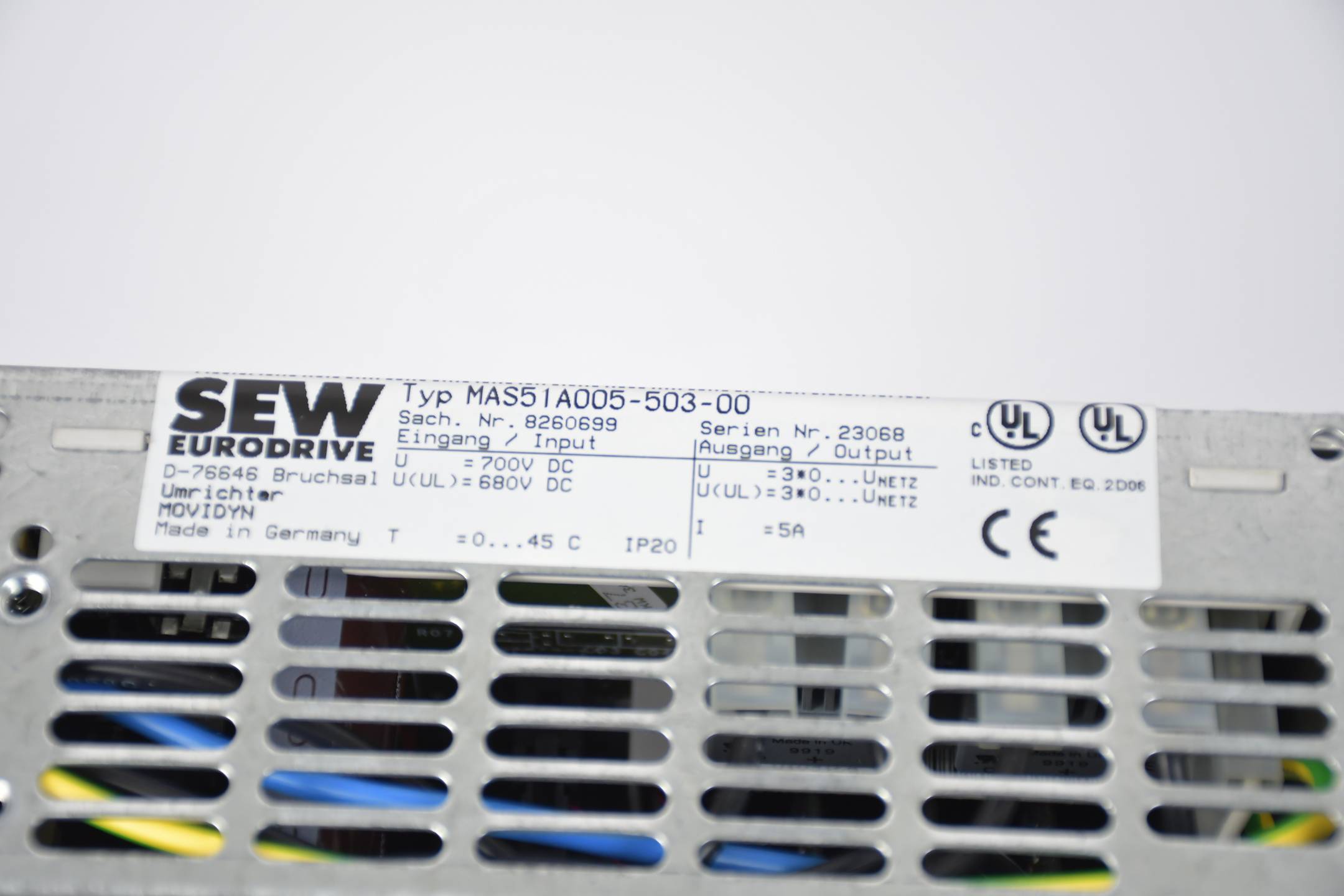 SEW Eurodrive Umrichter Movidyn MAS51A005-503-00 ( 8260699 )