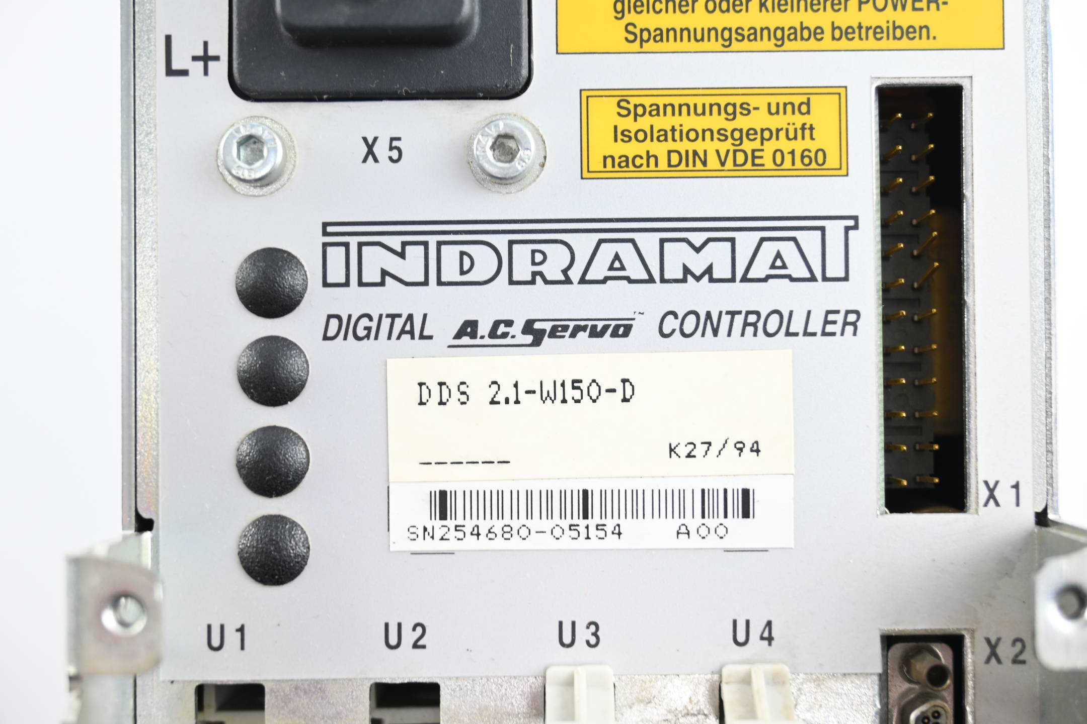 Indramat Digital AC Servo Controller DDS2.1-W150-D ( DDS2.1-W150-DS15-00 )