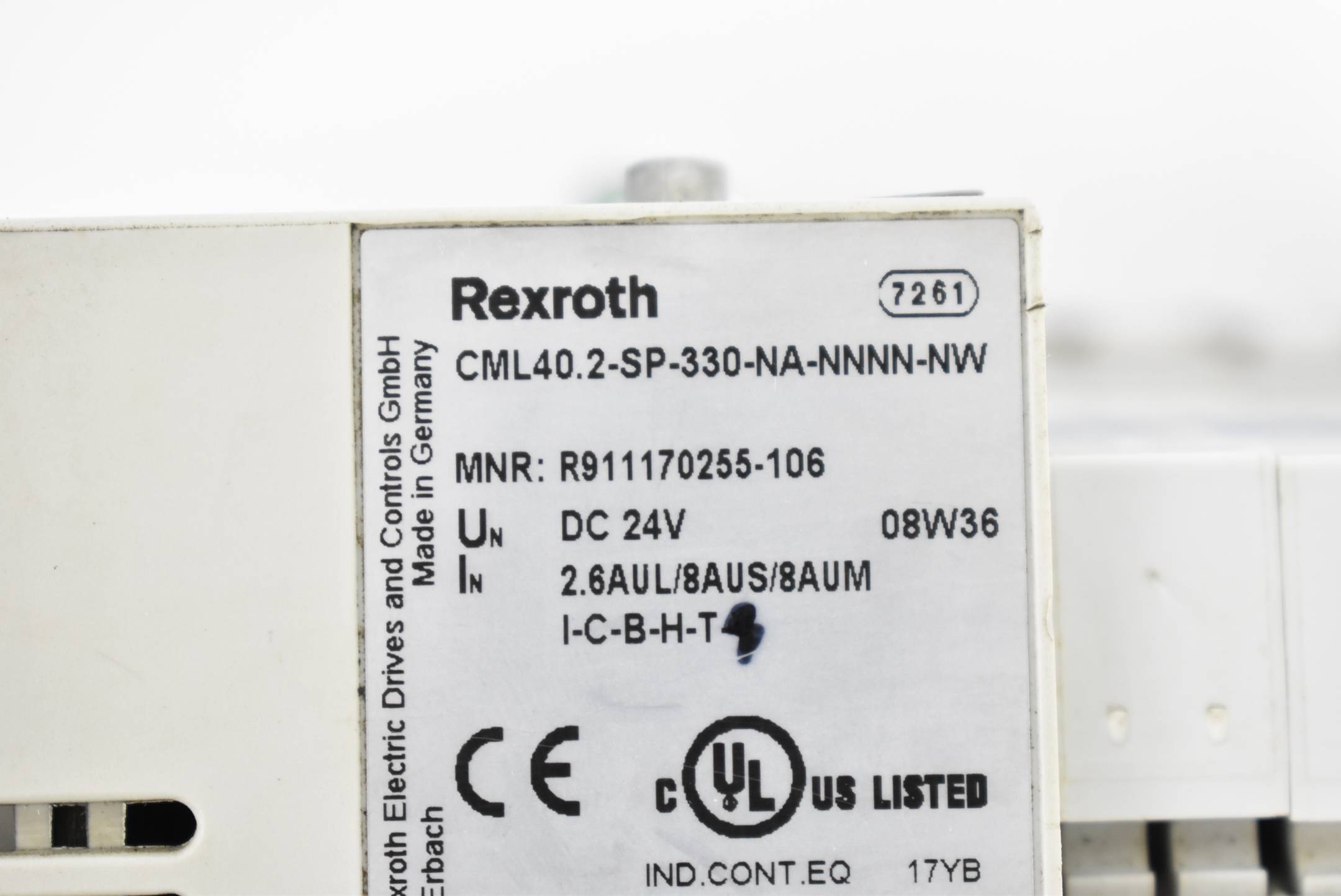 Rexroth CML40.2-SP-330-NA-NNNN-NW + FWA-CML40*-MTX-07V12-NN ( R911170255-106 )