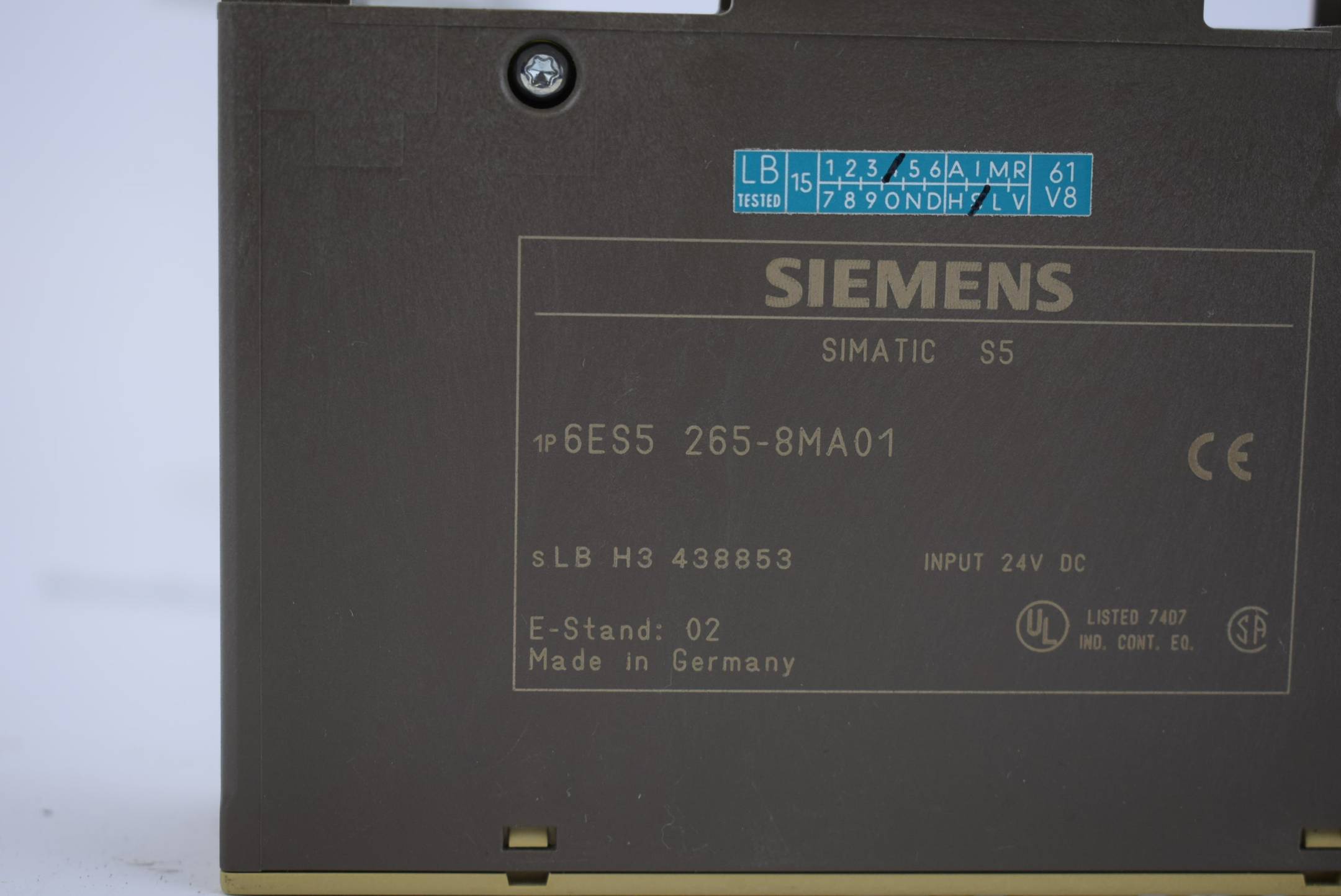 Siemens simatic S5 S5-90U 6ES5 265-8MA01 ( 6ES5265-8MA01 )