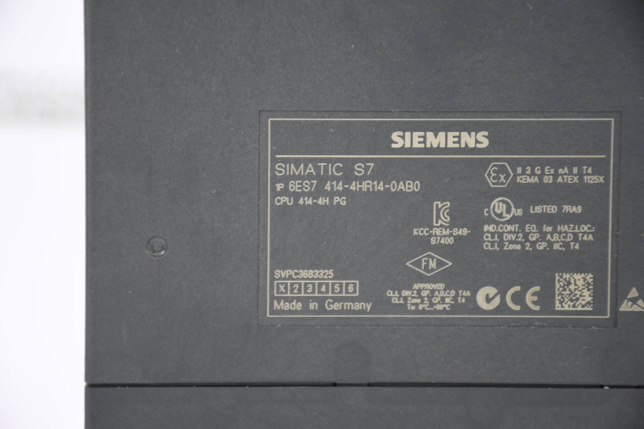Siemens simatic S7-400H CPU 414-4H 6ES7 414-4HR14-0AB0 ( 6ES7414-4HR14-0AB0 ) E1