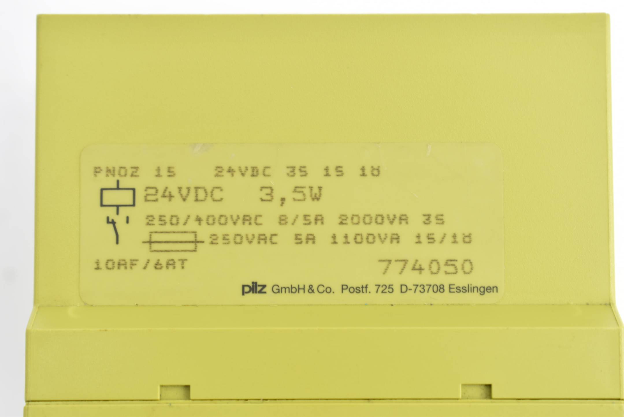 Pilz Sicherheitsschaltgerät PNOZ 15 24VDC 3S 1S 1Ö ( 774050 )
