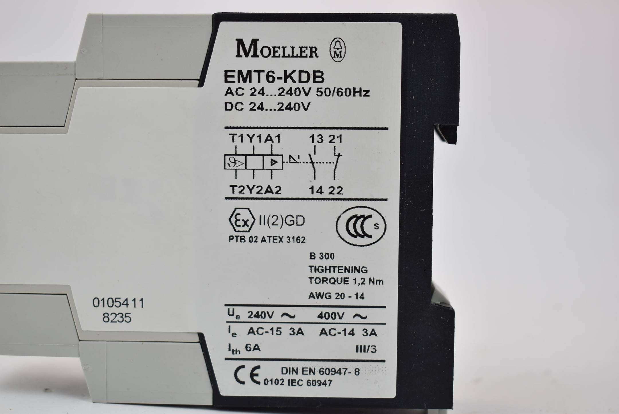 Moeller Thermistor Maschinenschutzrelais 24-240V AC/DC 50/60Hz EMT6-KDB