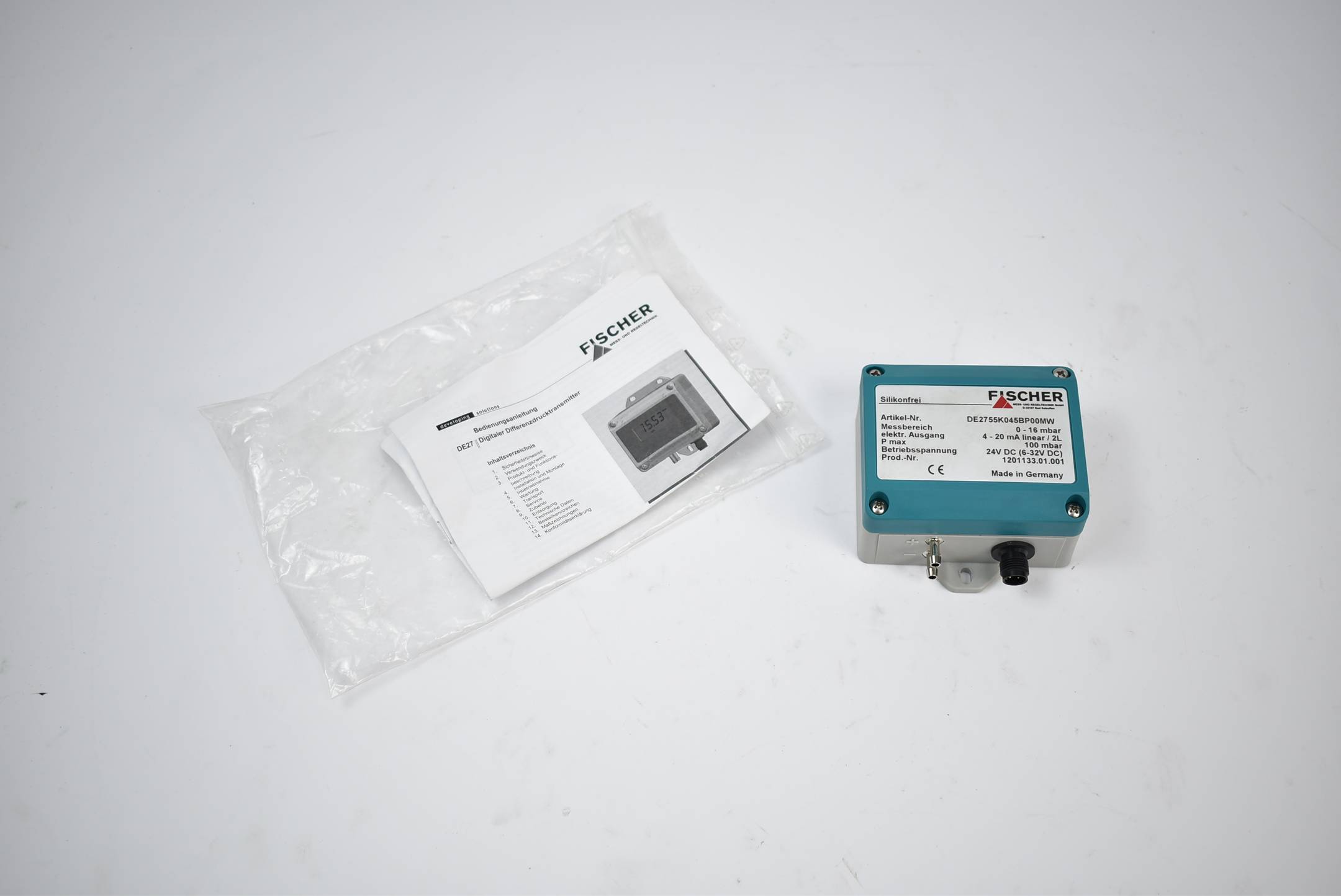 Fischer Digitaler Differenzdrucktransmitter DE2755K045BP00MW 