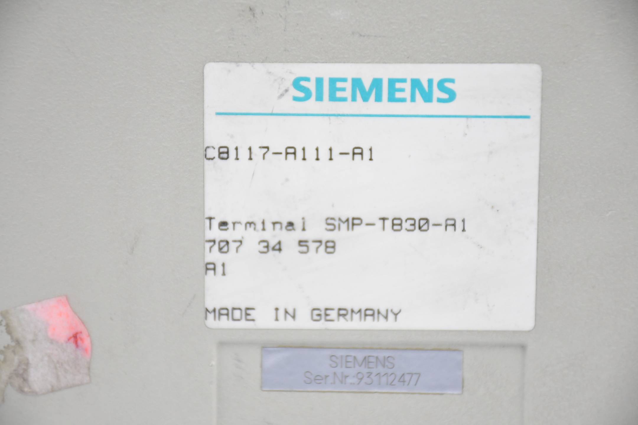 Siemens Terminal SMP-T830-A1 ( C8117-A111-A1 )