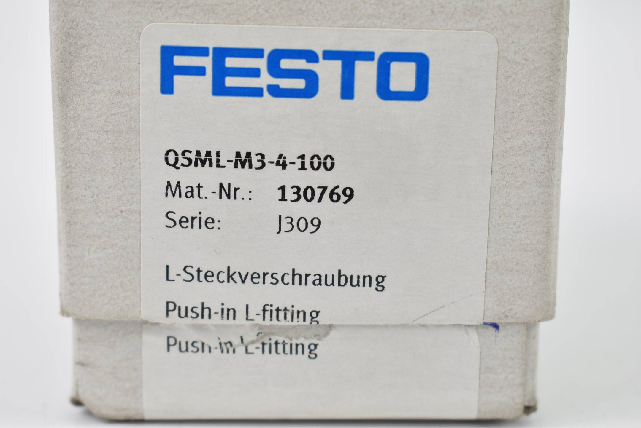 Festo L-Steckverschraubung 100 Stück QSML-M3-4-100 ( 130769 )
