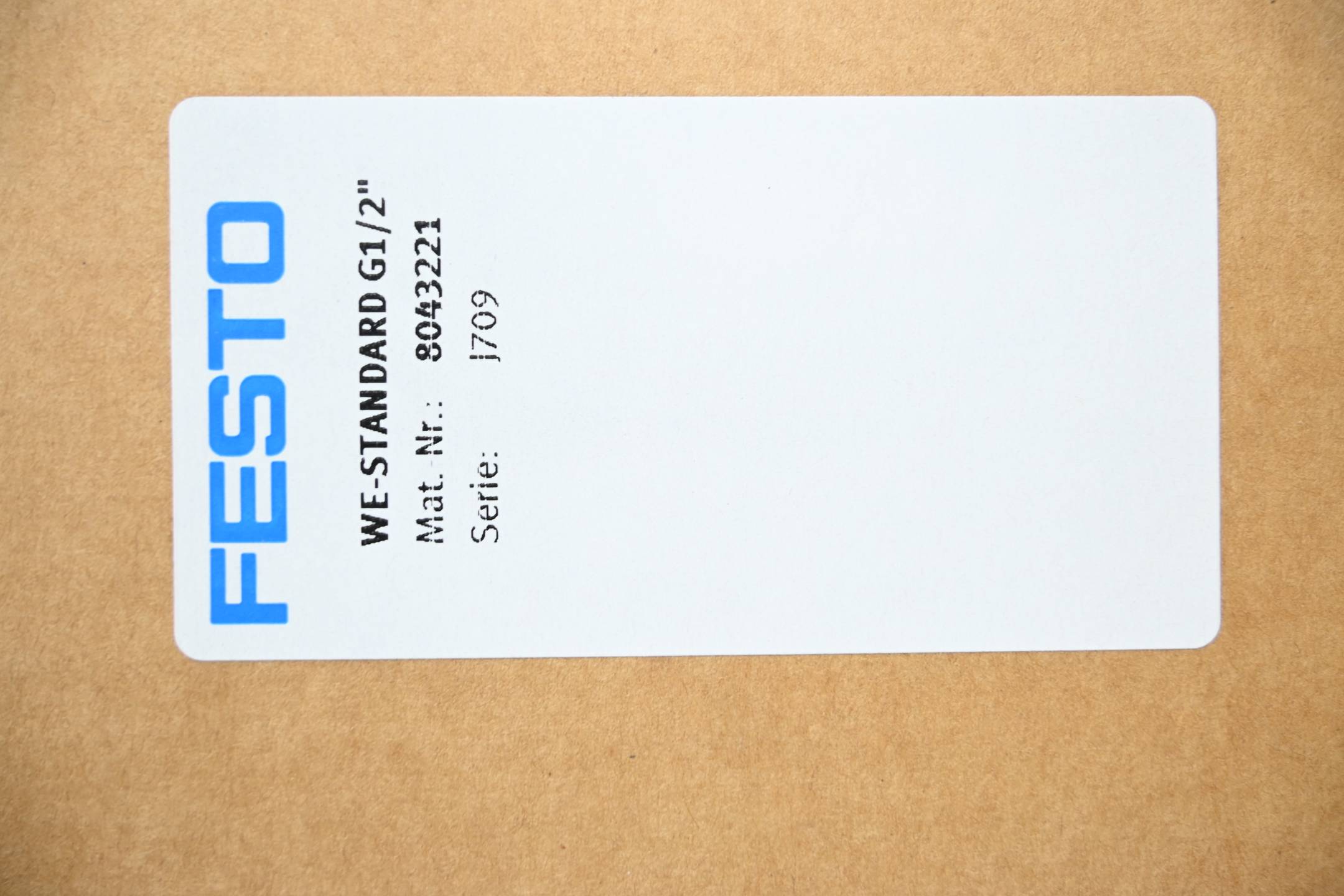 Festo Wartungseinheit PRE-Assembly WE-STANDARD G1/2" ( 8043221 )