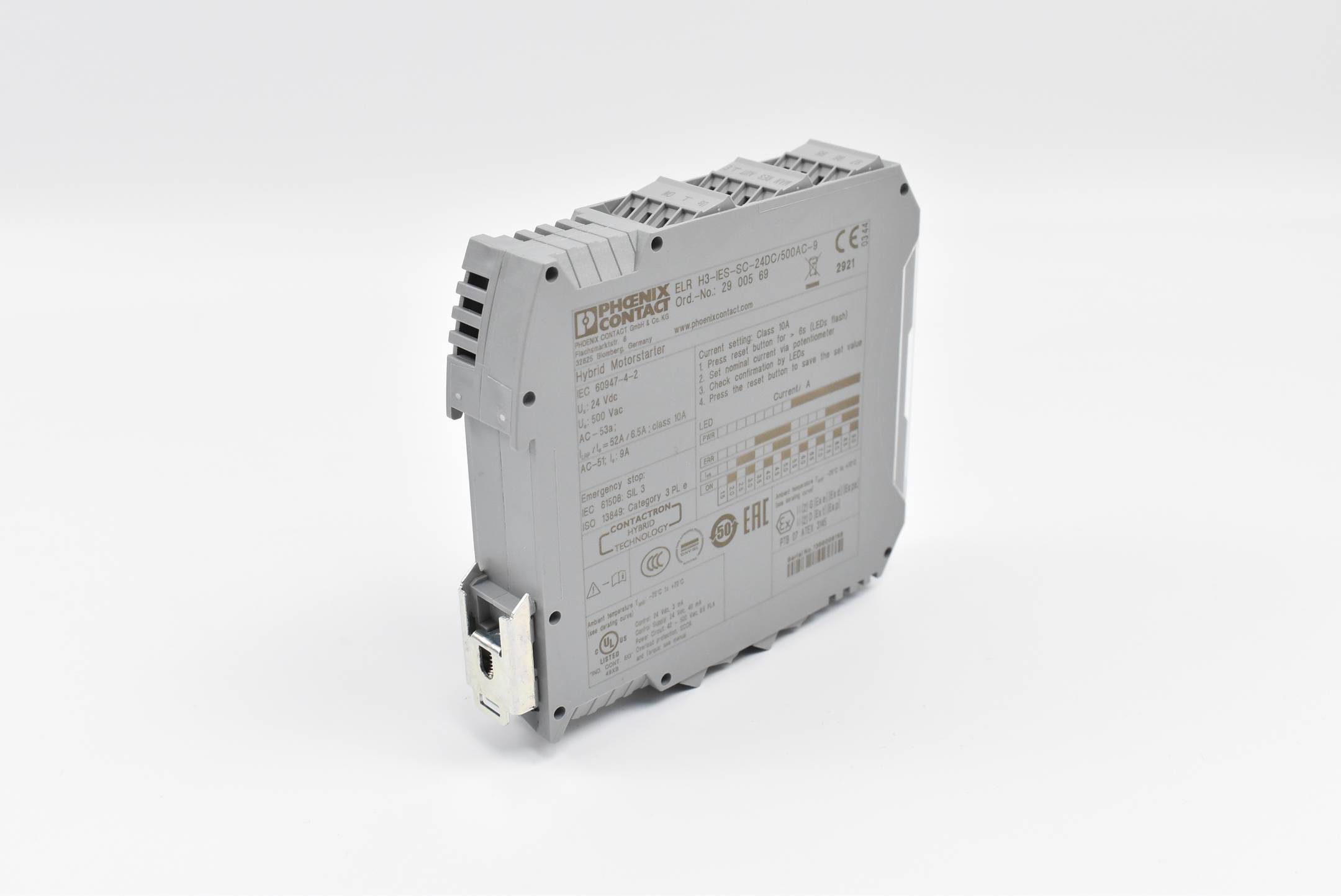 Phoenix Contact Hybridmotorstarter ELR H3-IES-SC-24DC/500AC-9 ( 29 00 56 9 )